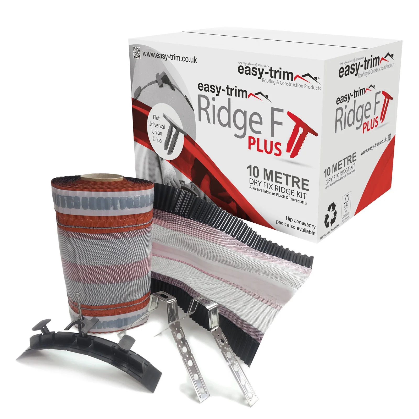 10m EasyRidge F PLUS Dry Fix Ridge Kit - Image 12