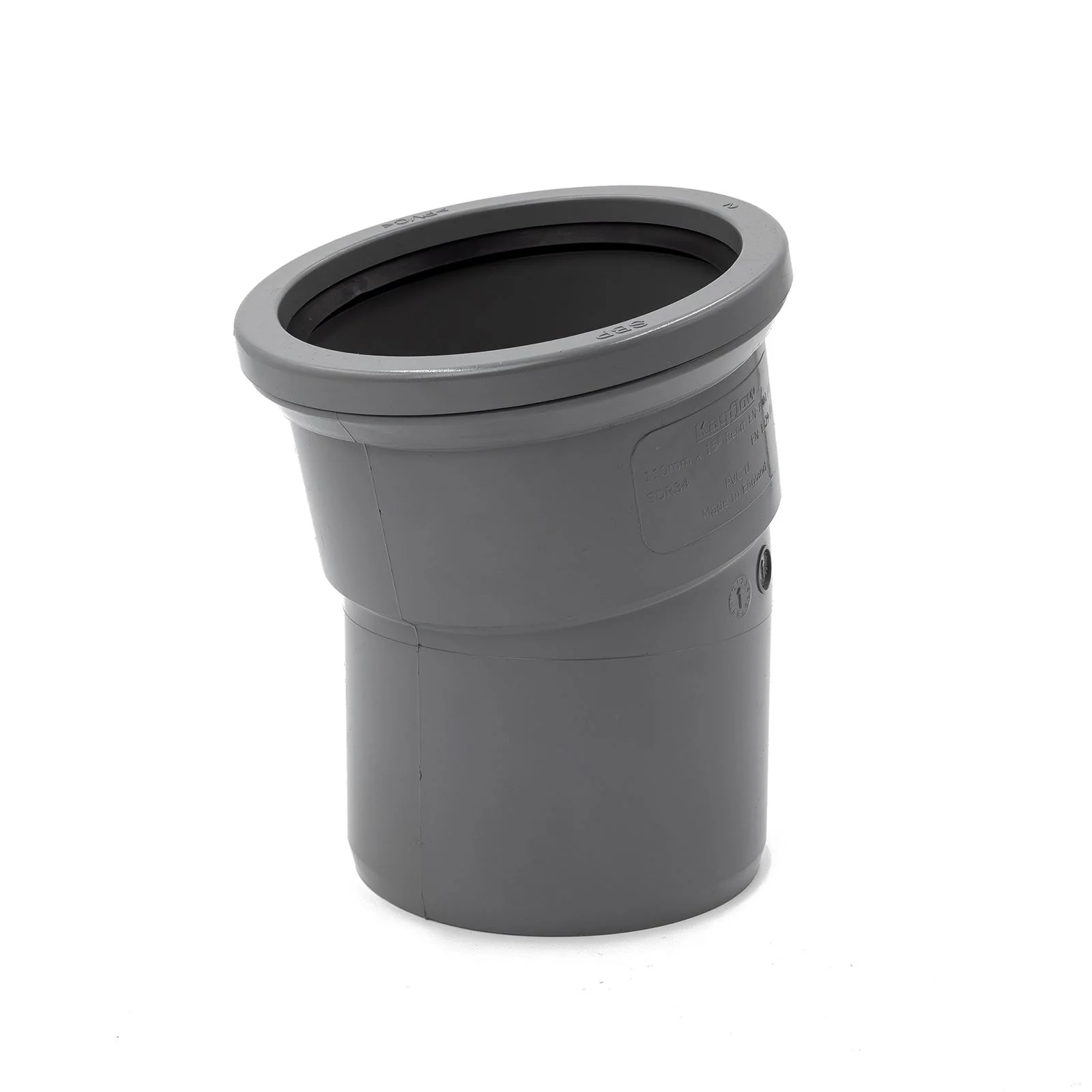 110mm Soil 15° Bend (Single Socket) - Image 6