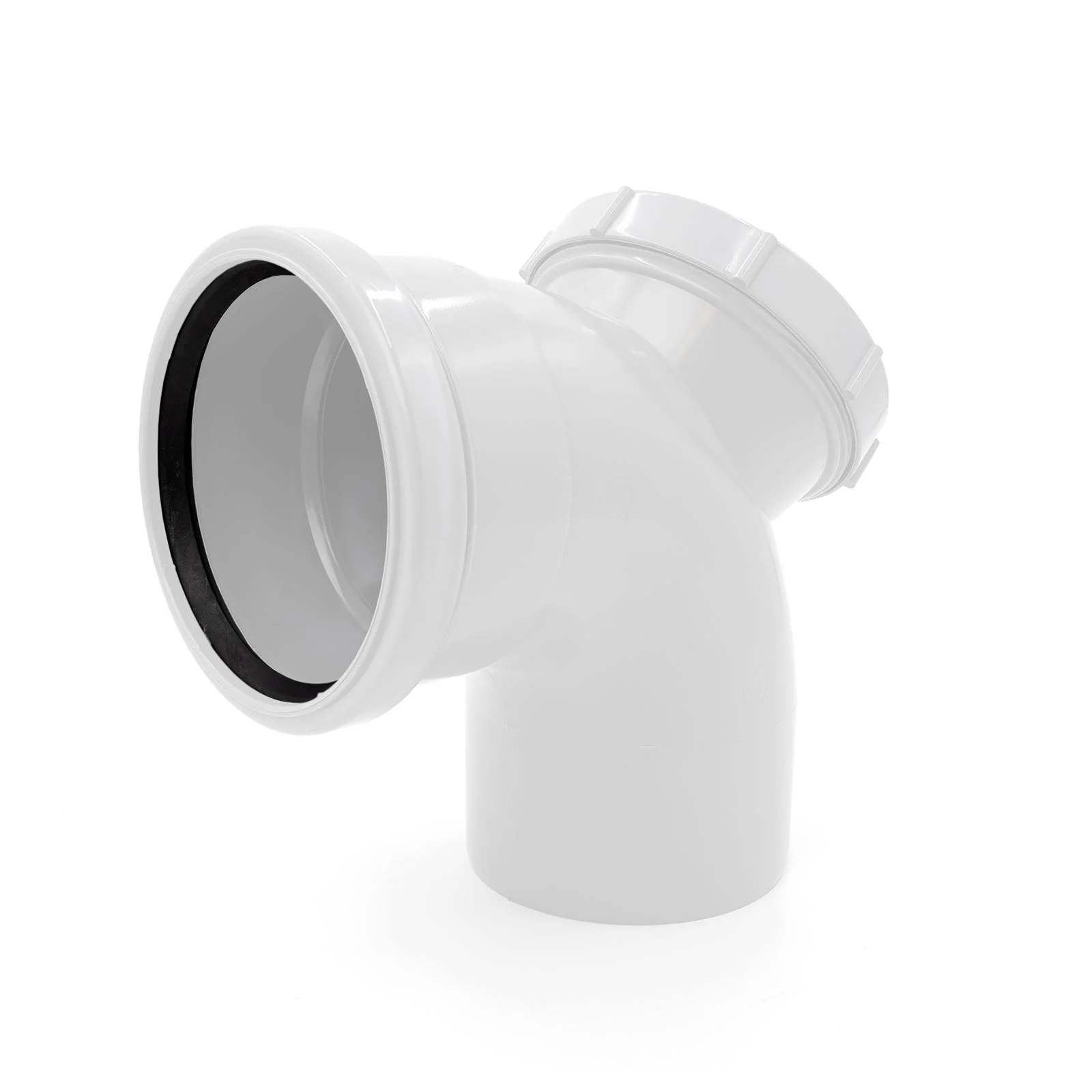 110mm Soil 90° Short Access Bend (Single Socket) - Image 2
