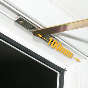 335mm Passivated Steel Door Restrictor - Image 4