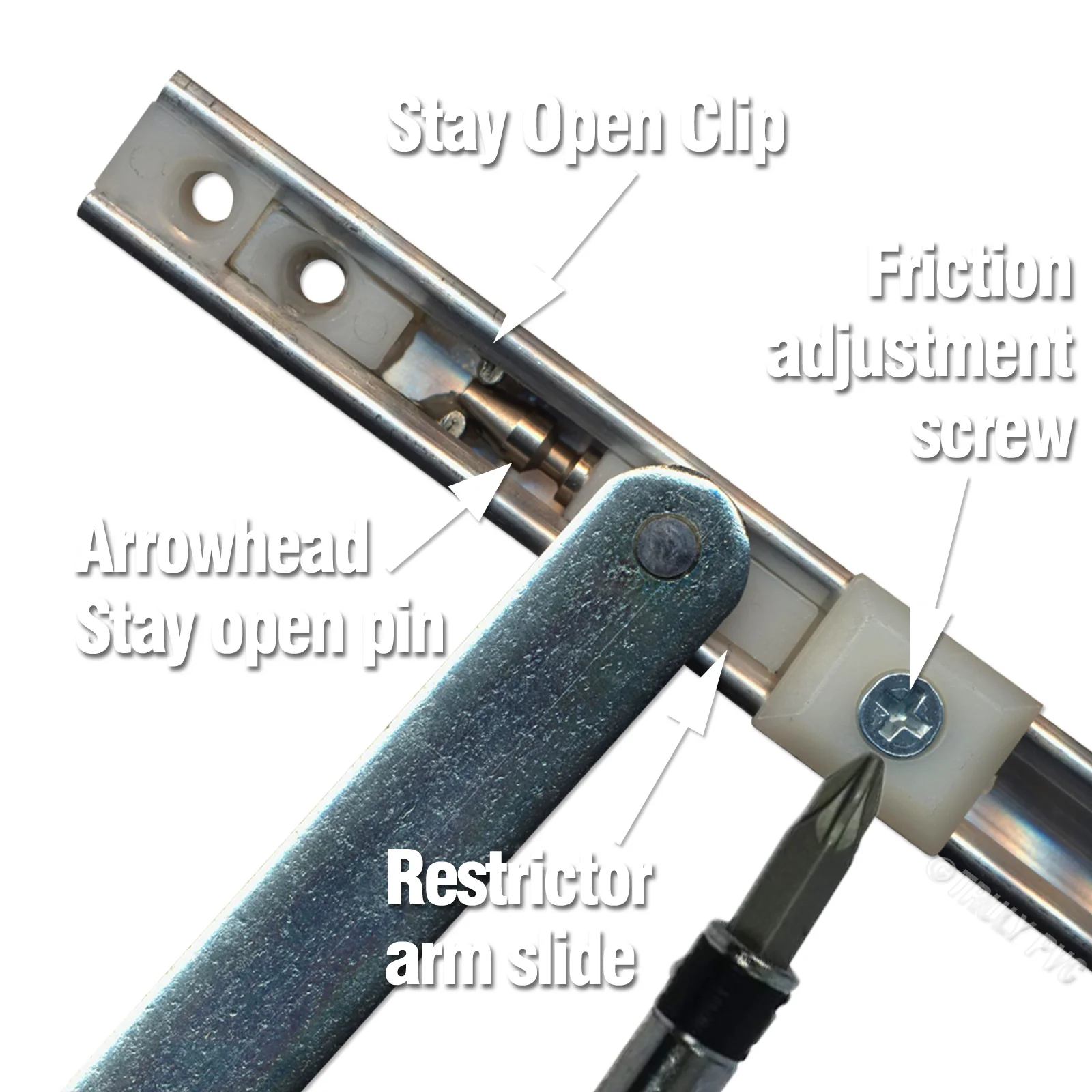 500mm Stainless Steel Door Restrictor - Image 3