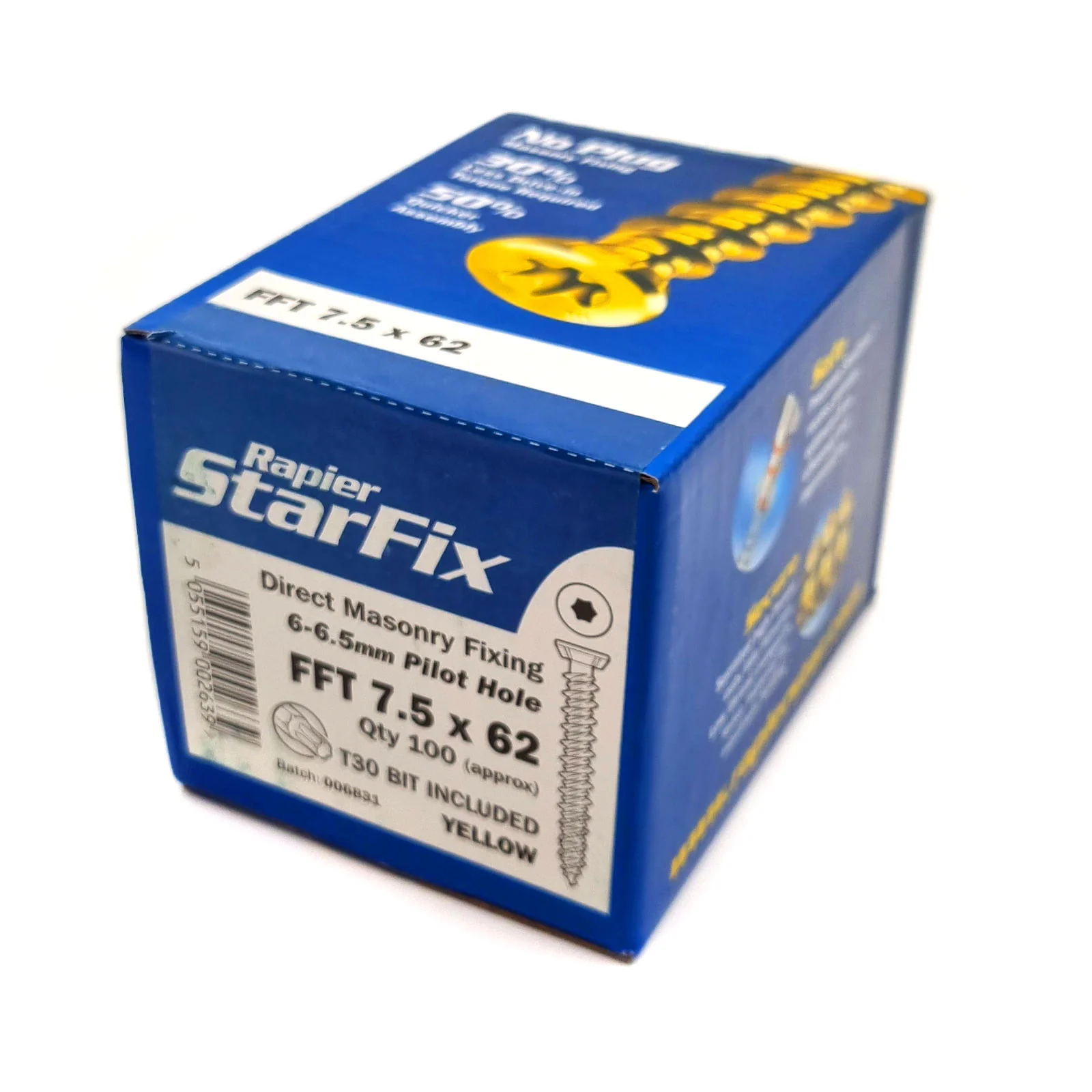 7.5mm StarFix FFT Countersunk Masonry Screws (100 Pack) - Image 5
