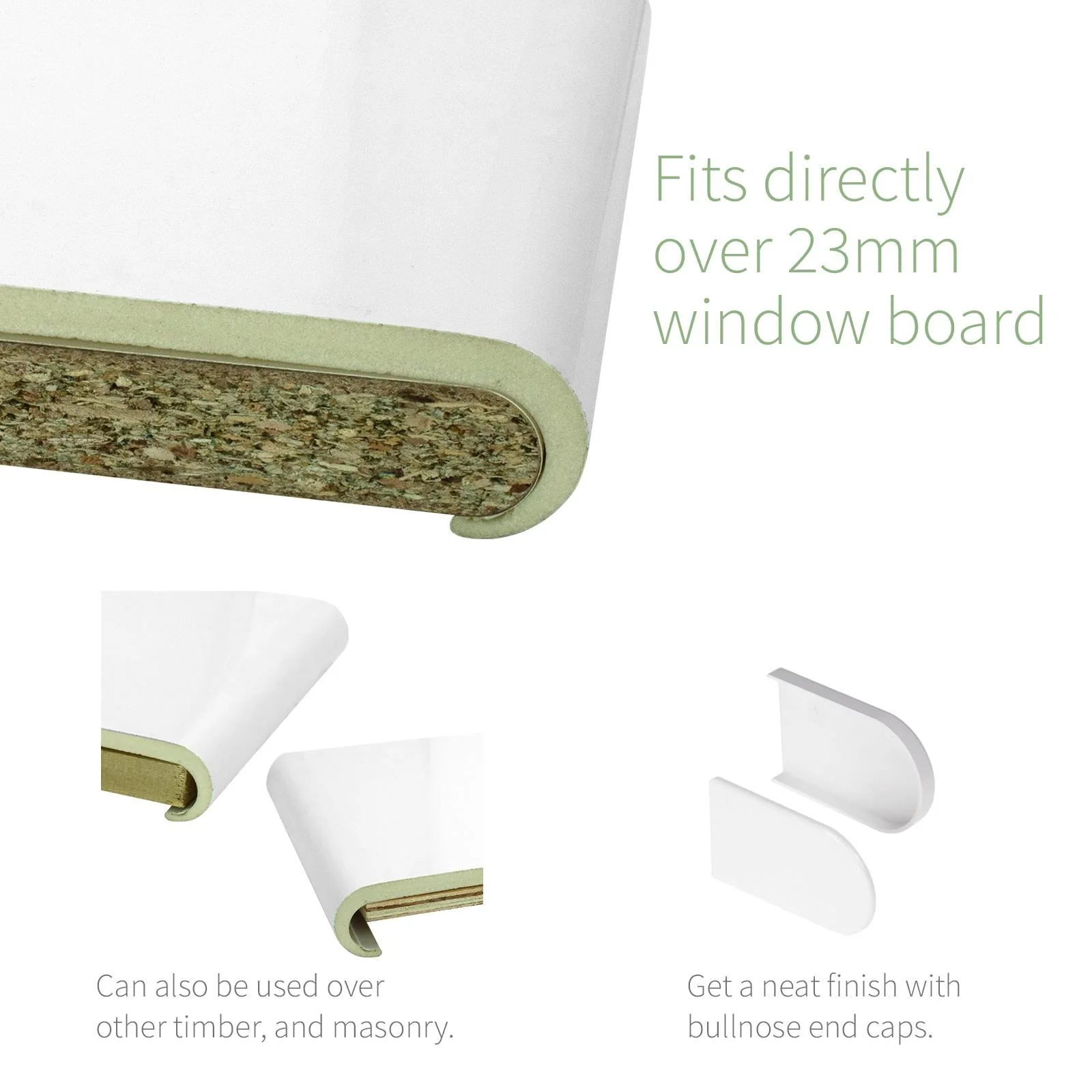 Bullnose Window Board Cill Capping Cover (5m) - Image 2