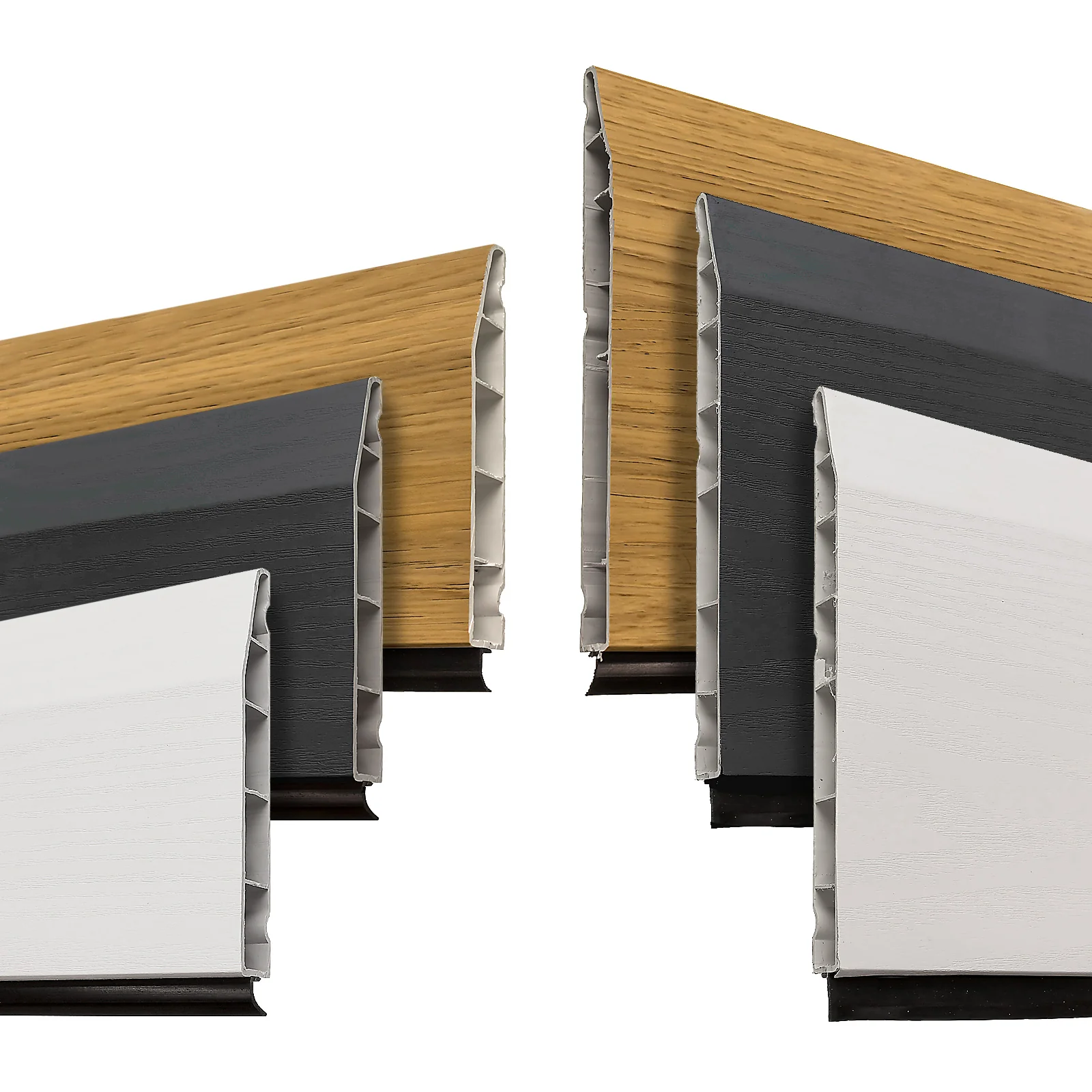 Chamfered uPVC Skirting Board (5m)