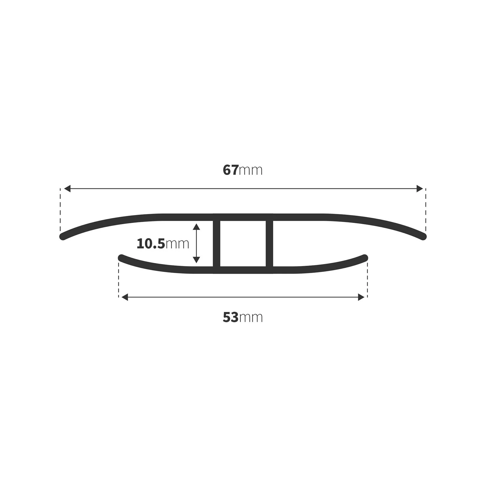 Clear Polycarbonate H-Section - Image 17