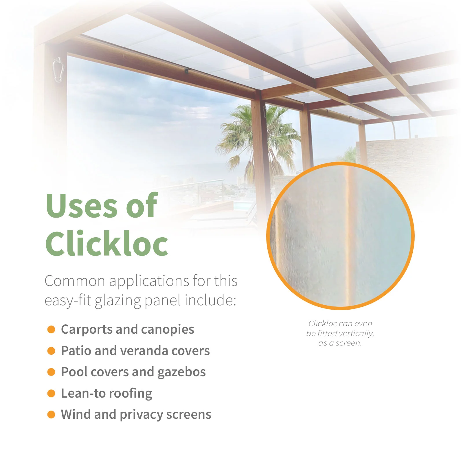 Clickloc Easy-Fit Polycarbonate Panel - Image 3