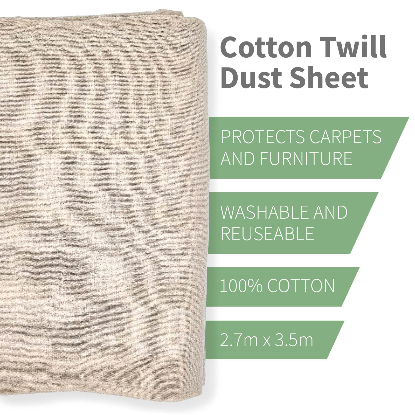 Cotton Dust Sheet - Image 10