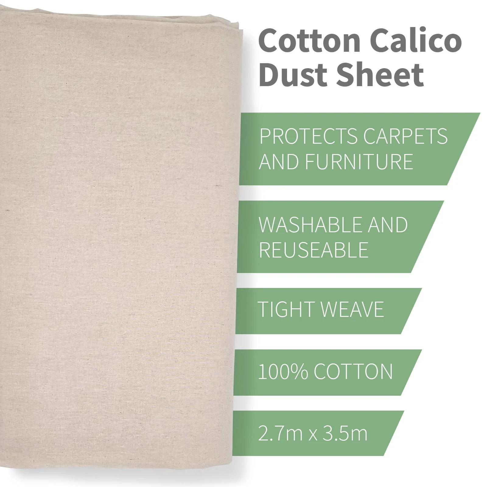 Cotton Dust Sheet - Image 15