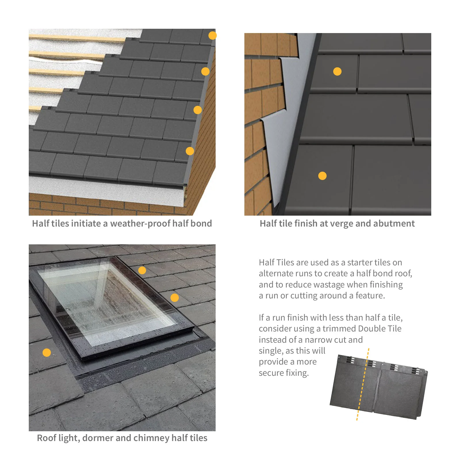 Envirotile Slate Half Tile - Image 4