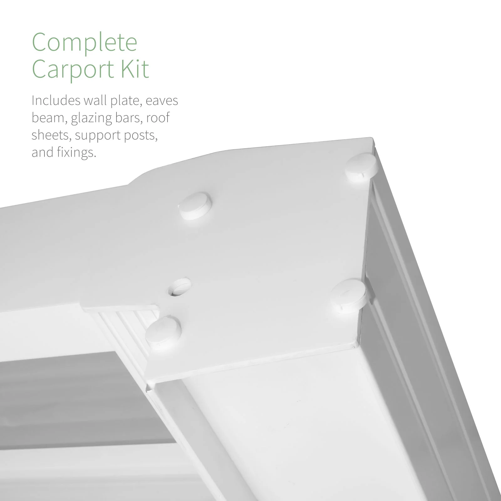 Evolution Canopy Carport Kit (White/Opal) - Image 9