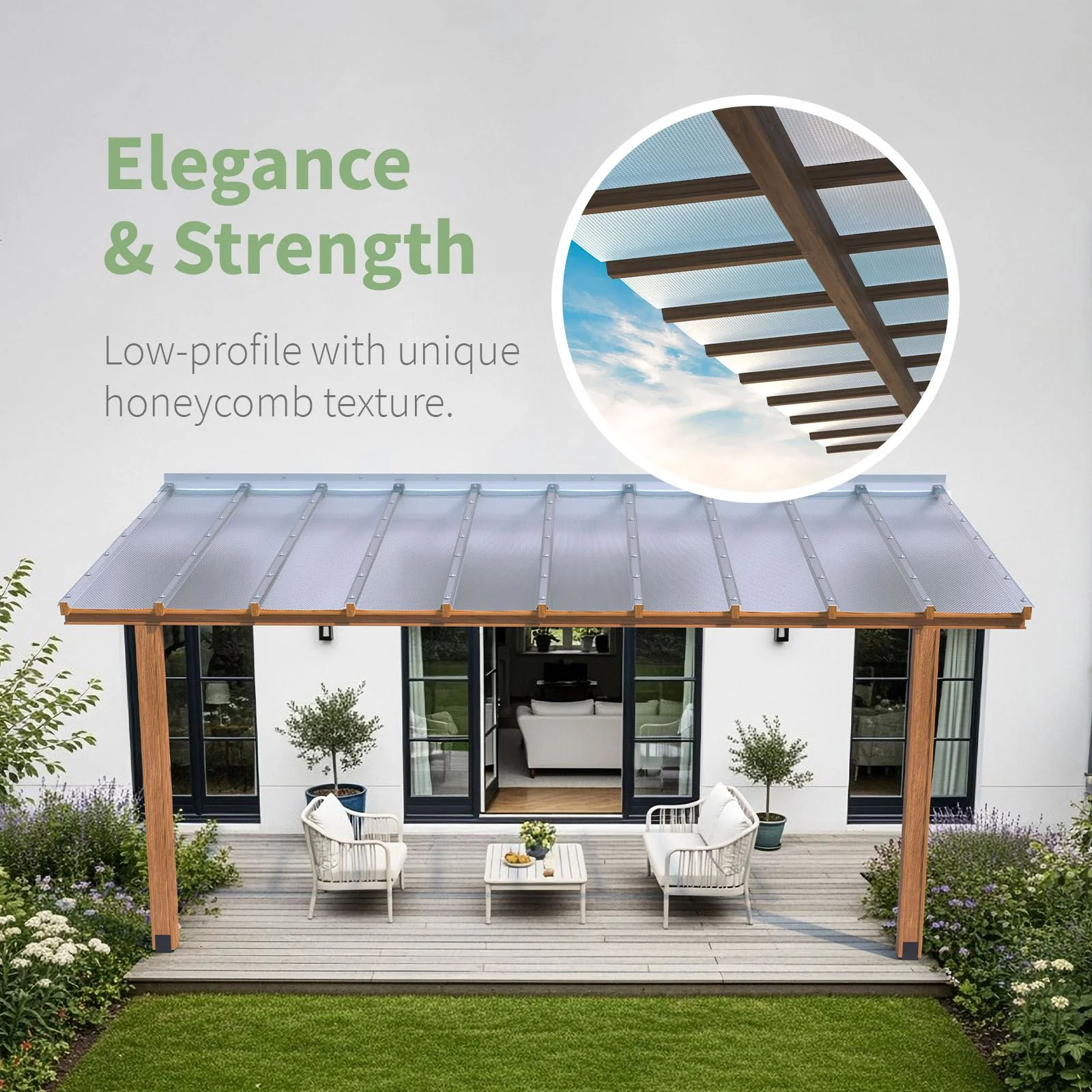 EZ Glaze Beehive Polycarbonate Sheet - Image 3