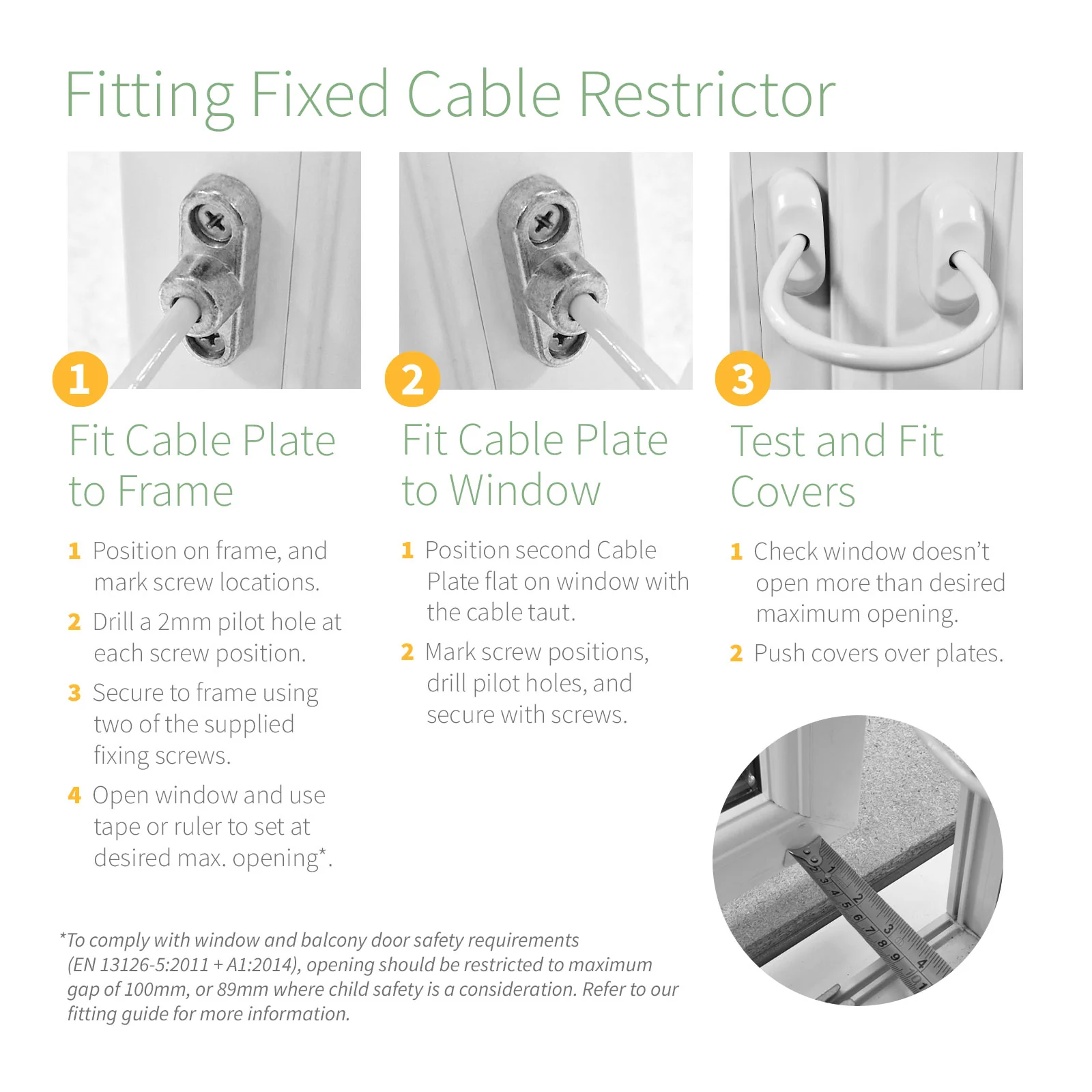 Fixed Window Cable Restrictor - Image 5