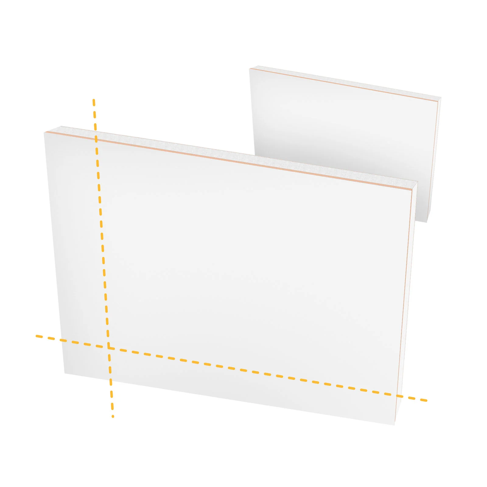 White Reinforced Door Panel Cut-to-Size