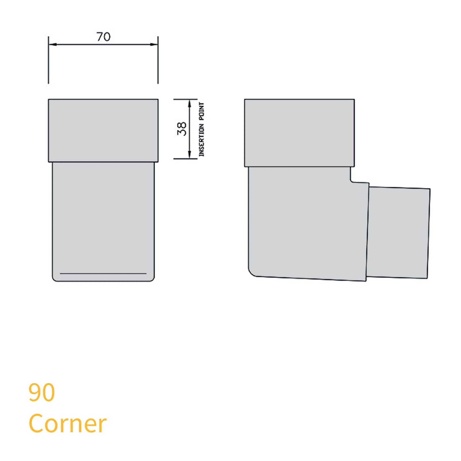 FloPlast 65mm Square Downpipe - Image 16