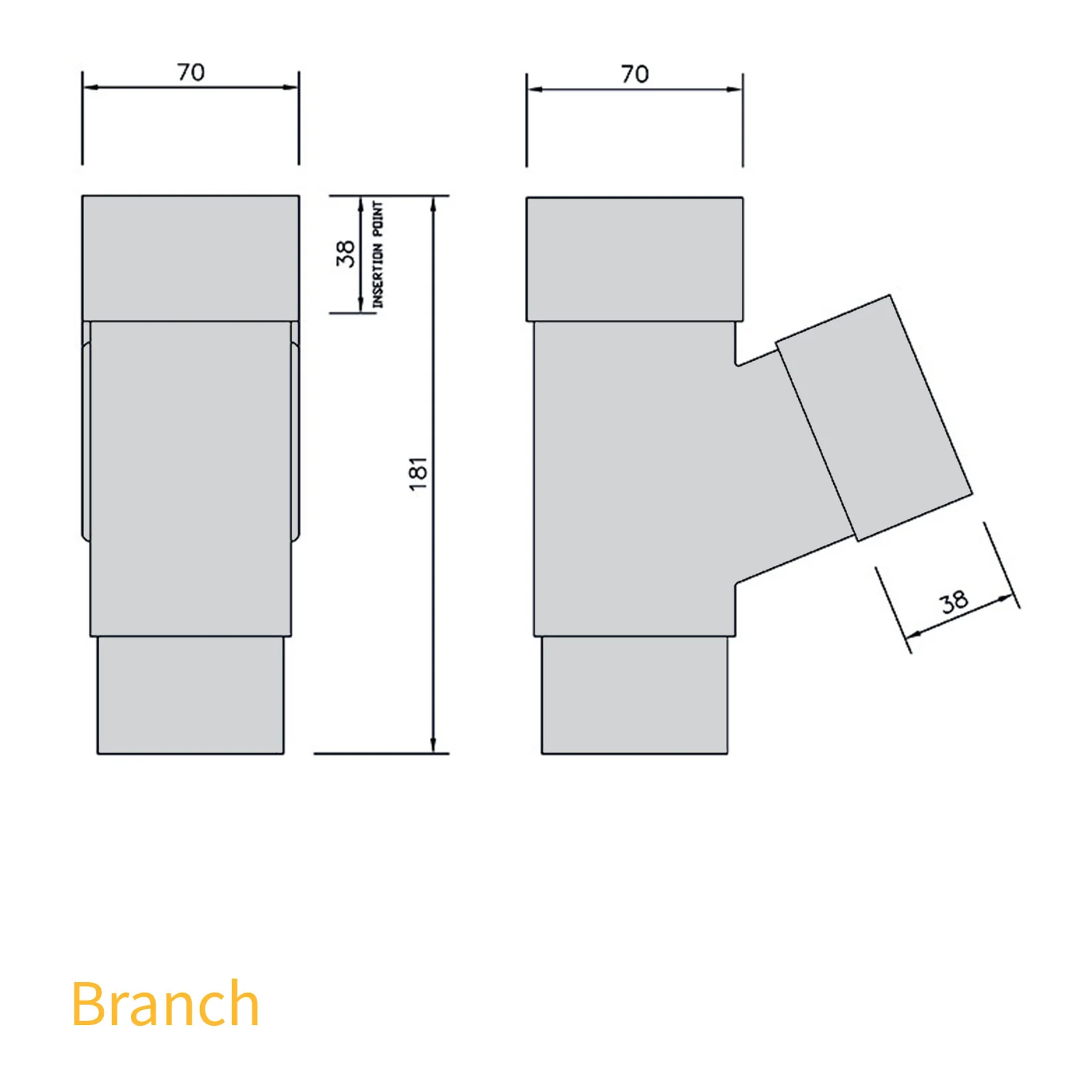 FloPlast 65mm Square Downpipe - Image 26