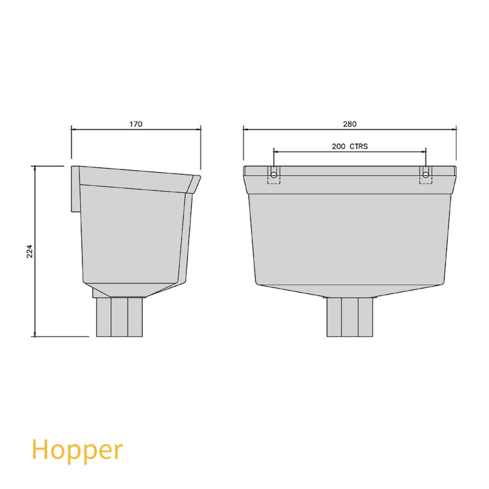 FloPlast 65mm Square Downpipe - Image 54
