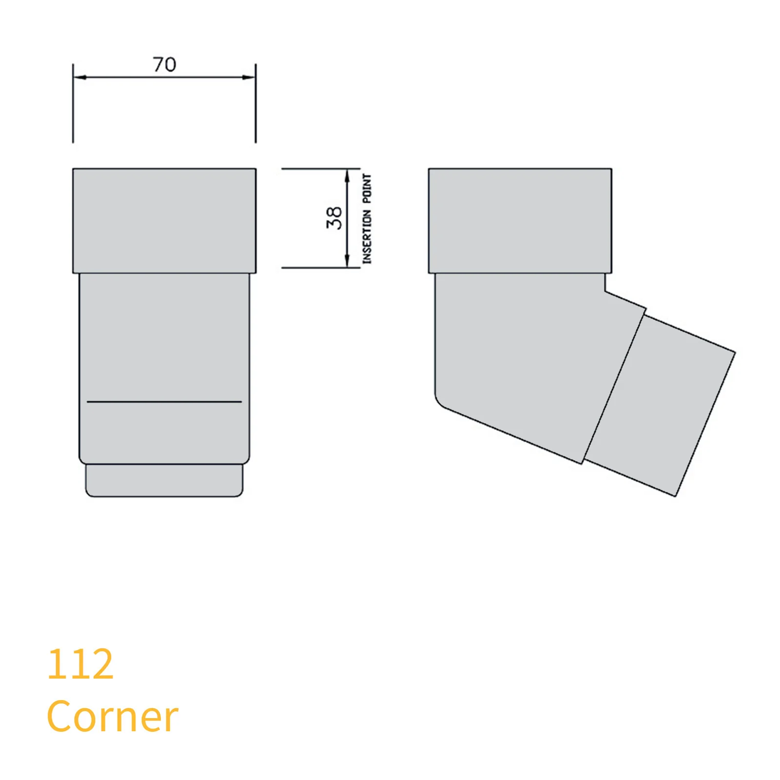 FloPlast 65mm Square Downpipe - Image 6
