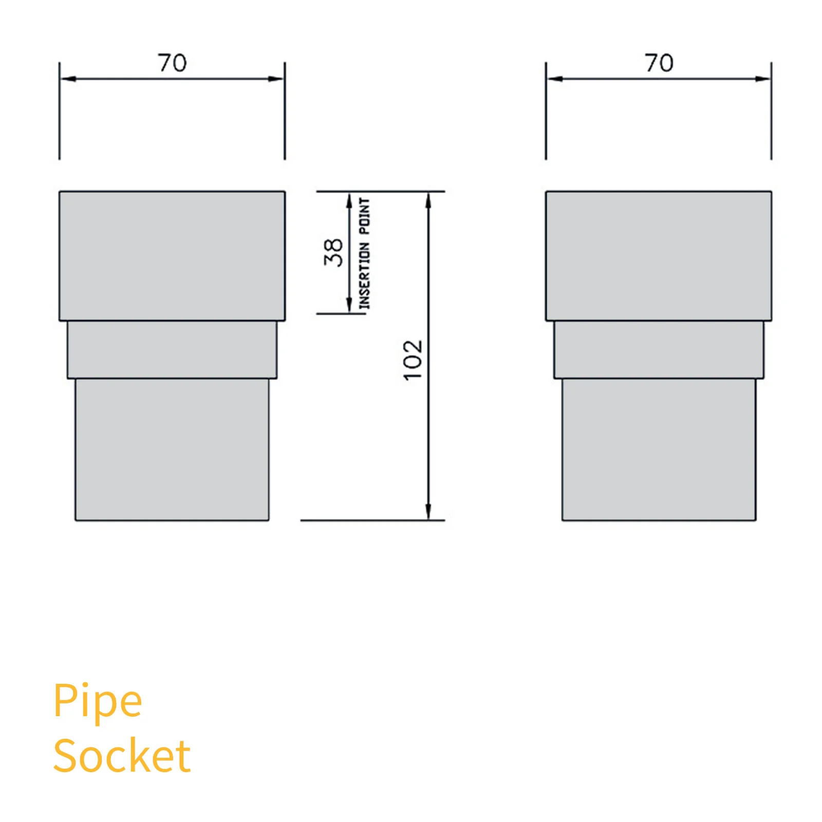 FloPlast 65mm Square Downpipe - Image 70