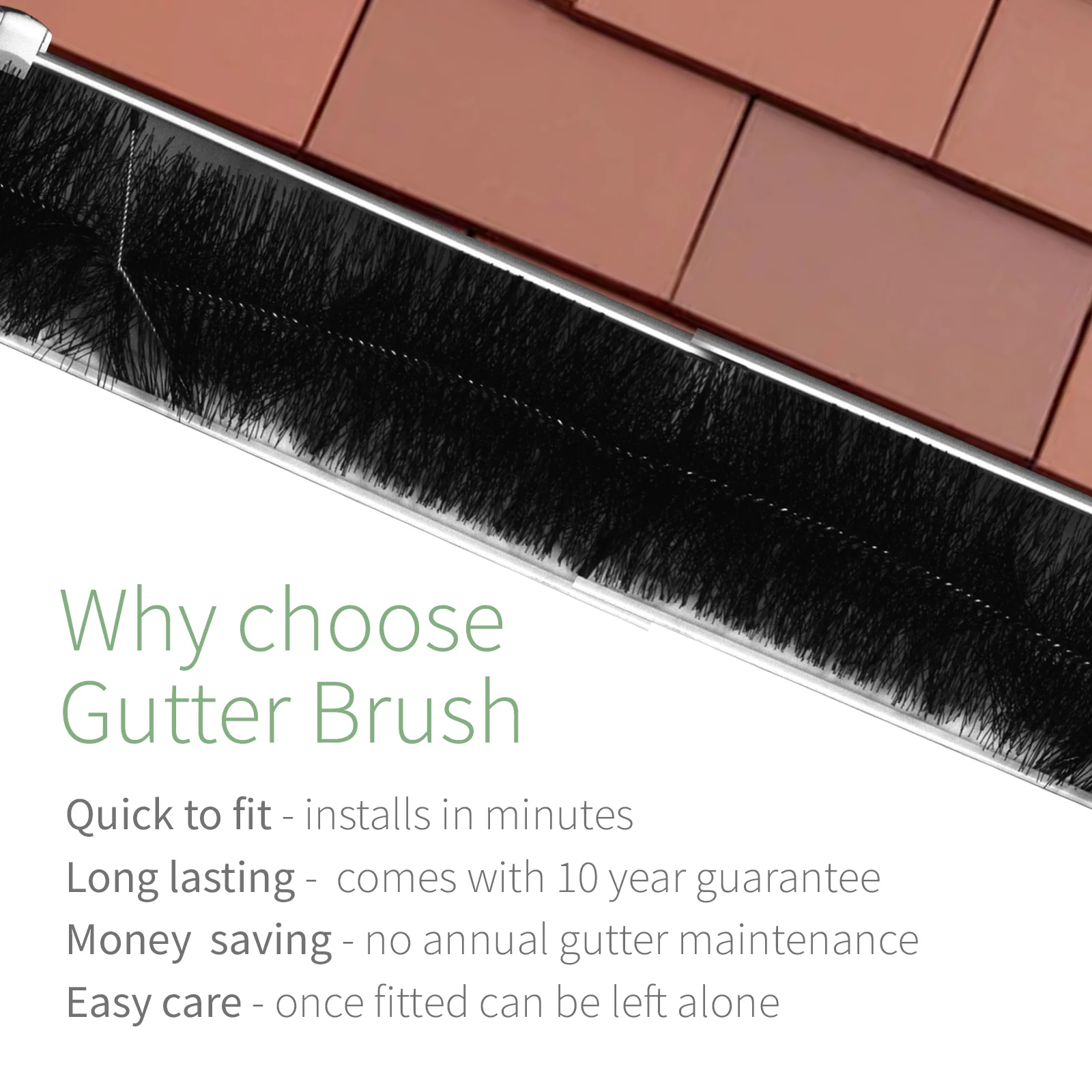 FloPlast Gutter Brush Leaf Guard - Image 3