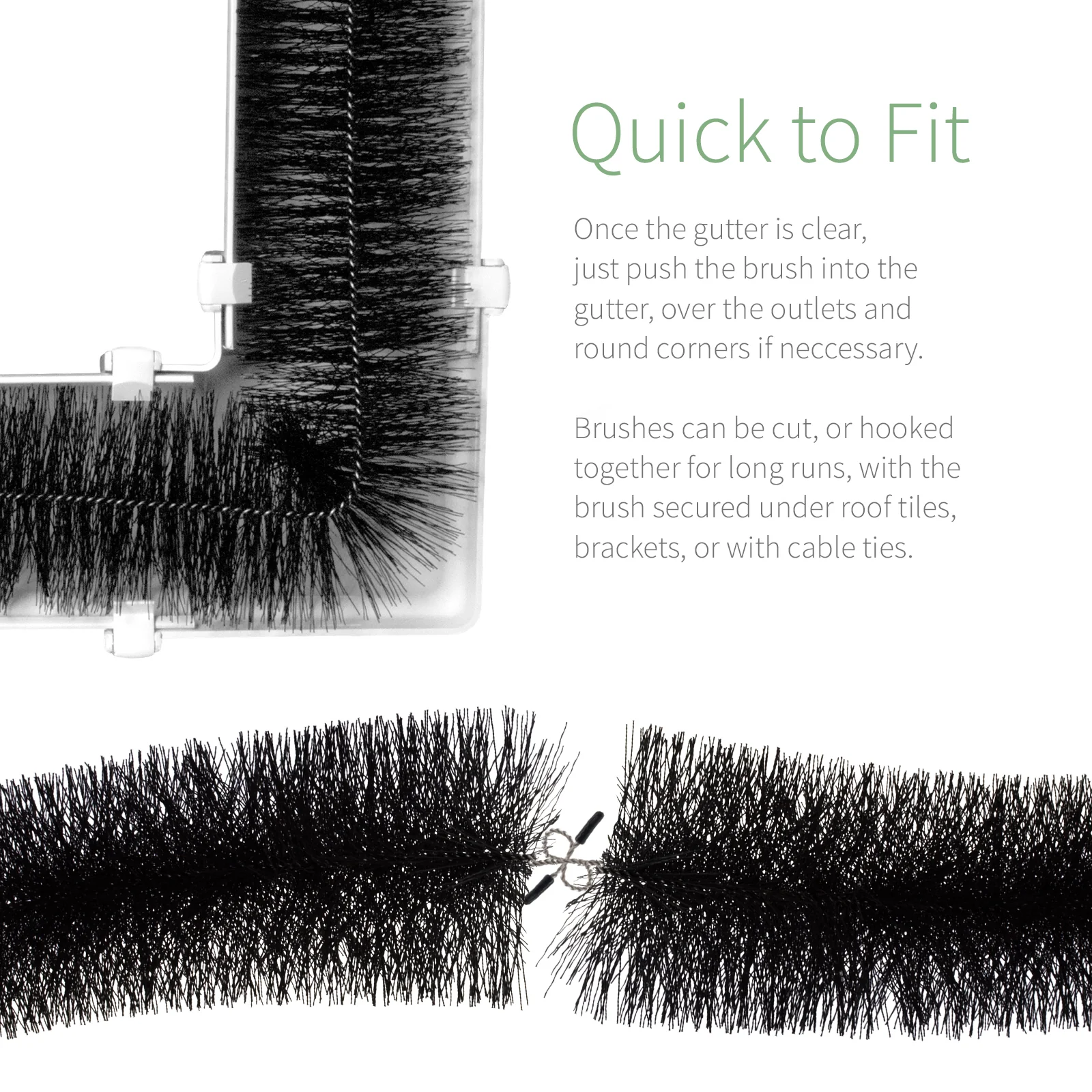 FloPlast Gutter Brush Leaf Guard - Image 4