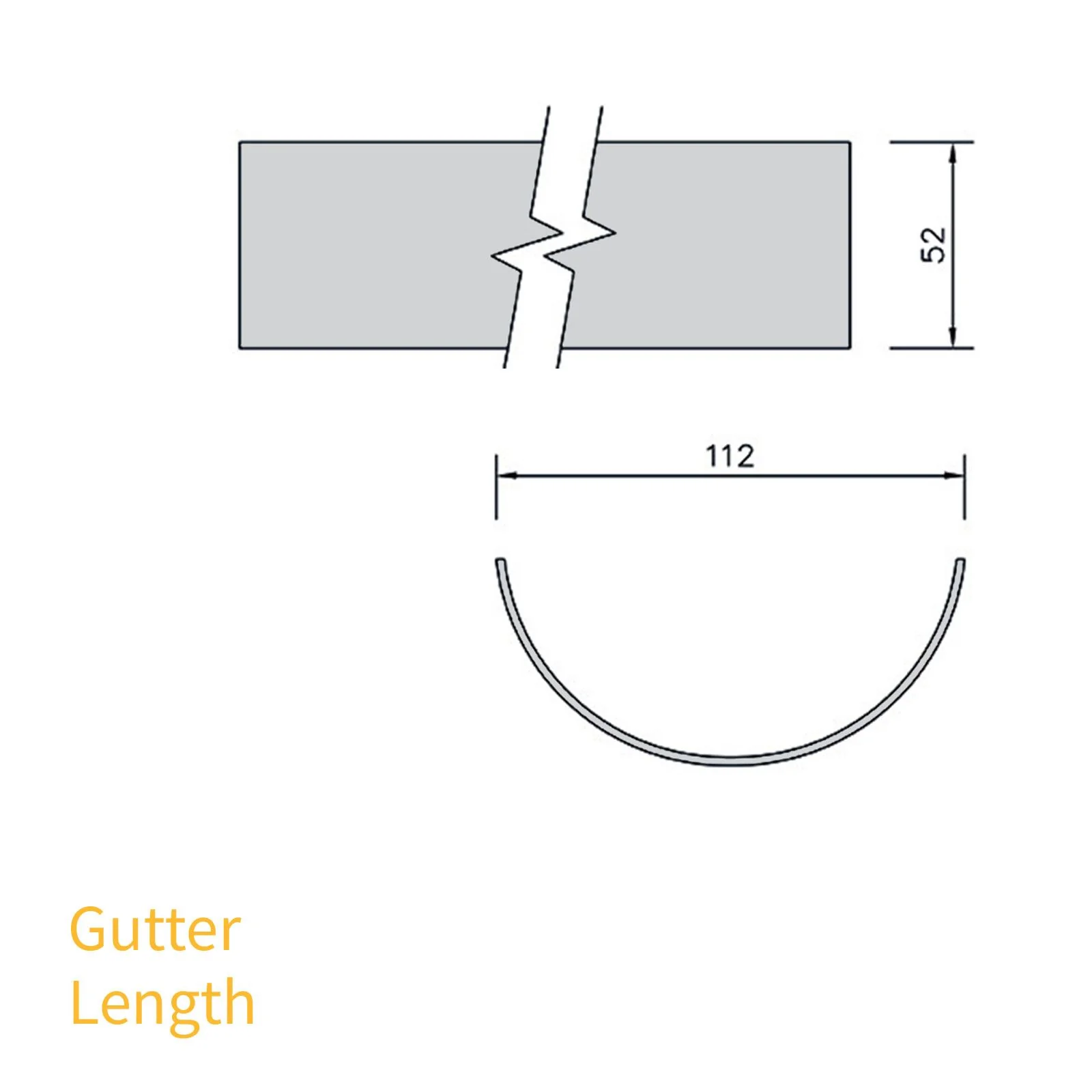 FloPlast Half Round 112mm Gutter (4m) - Image 12