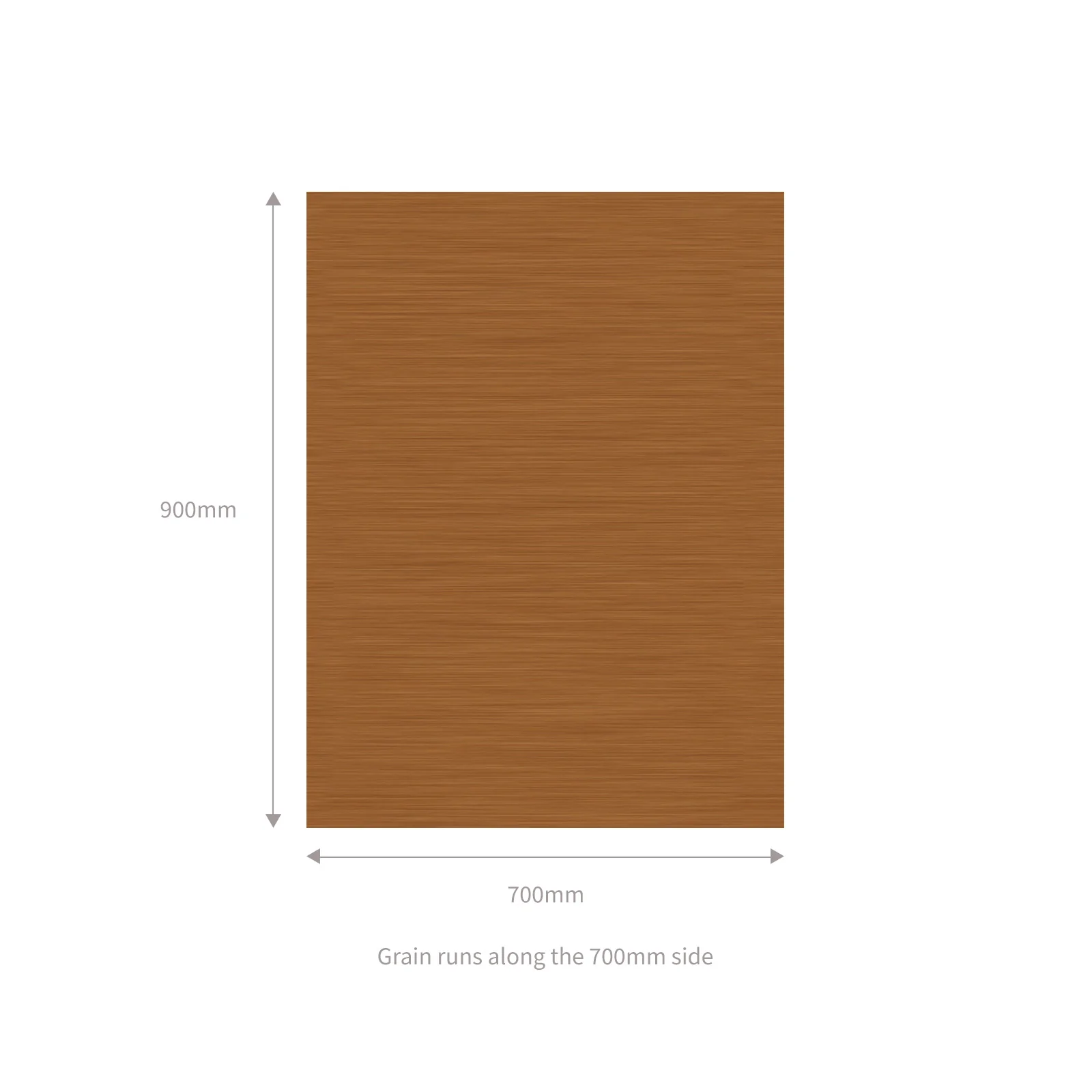 Golden Oak uPVC Flat Door Panel (700mm x 900mm) - Image 4