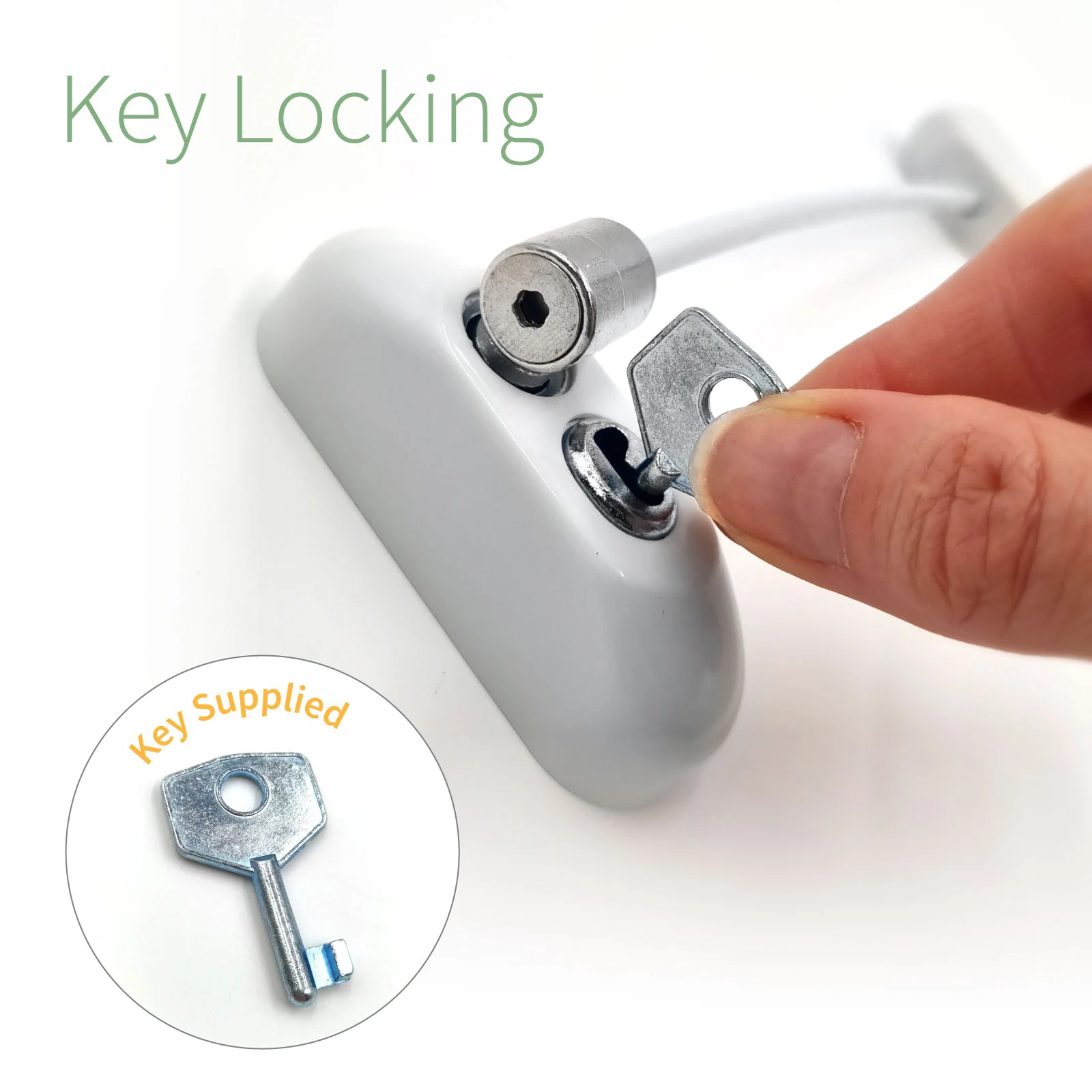 Key-Locking Window Cable Restrictor - Image 3