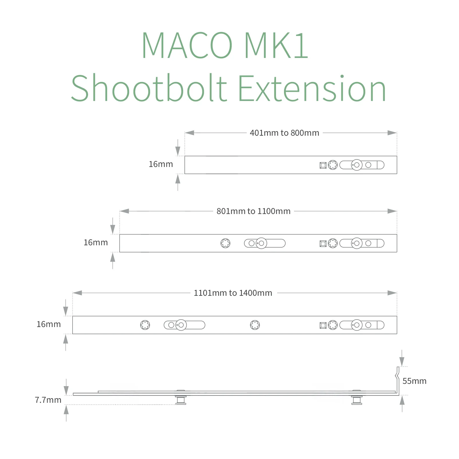 MACO MK1 Shootbolt Espag Extension Rod - Image 6
