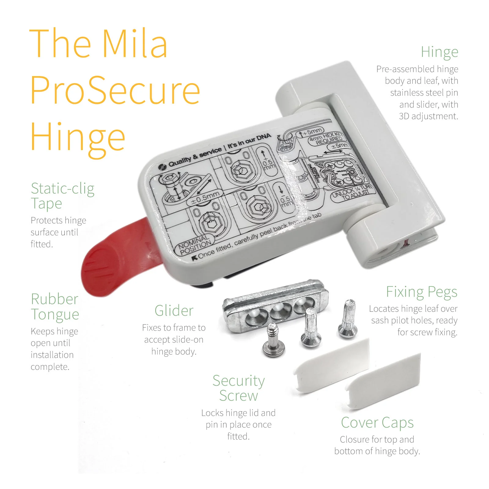 Mila ProSecure Flag Door Hinge - Image 3
