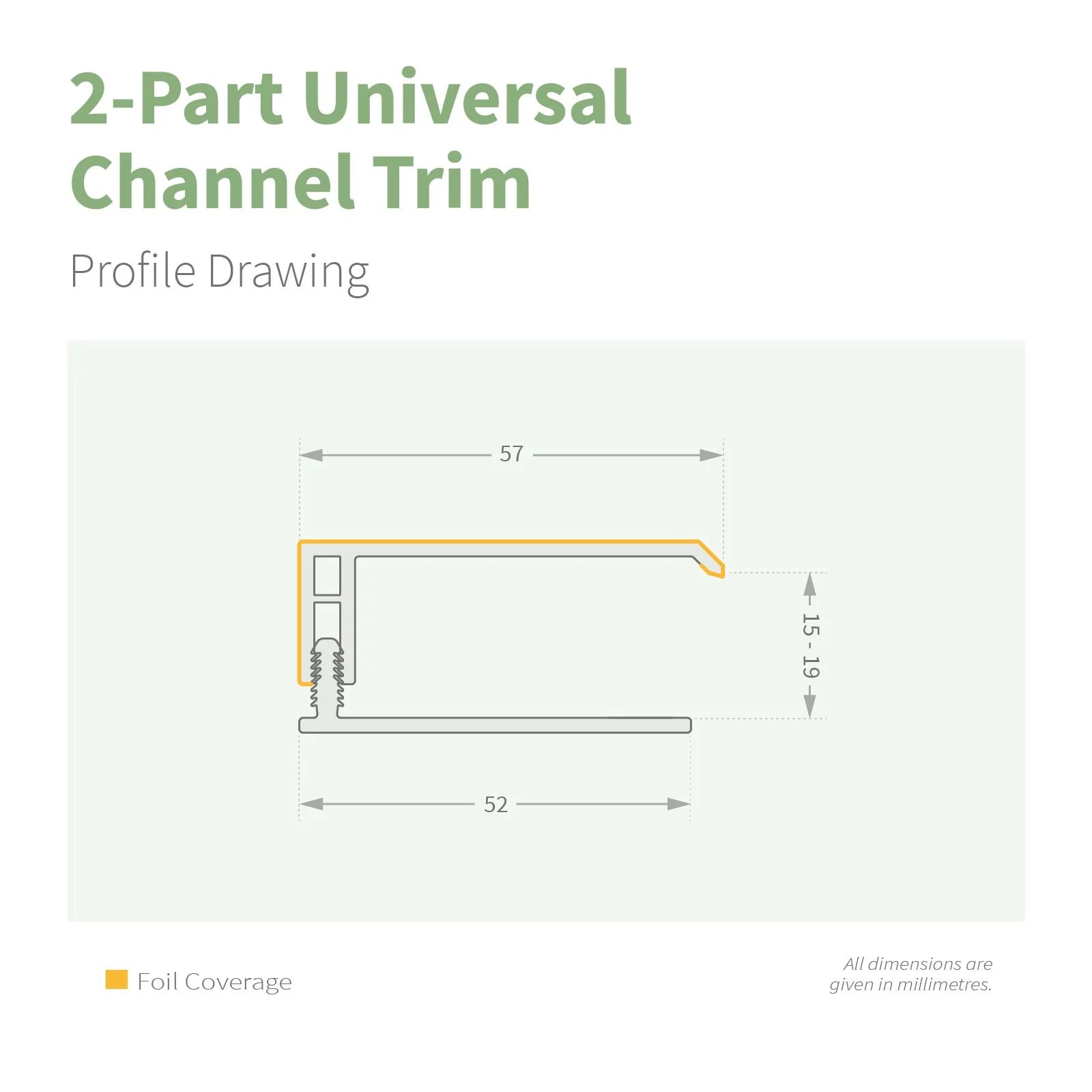 NatureClad Cladding 2-Part Universal Channel Trim - Image 2