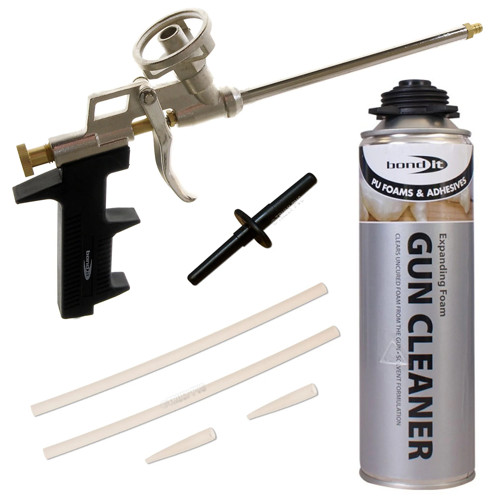 Pro PU Expanding Foam Gun + Cleaner