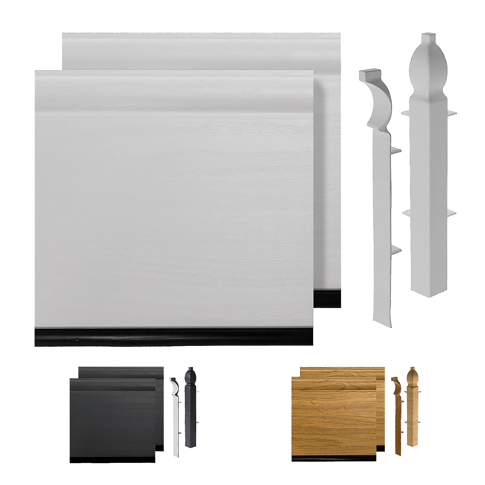Roomline 150mm Torus Skirting Sample Pack