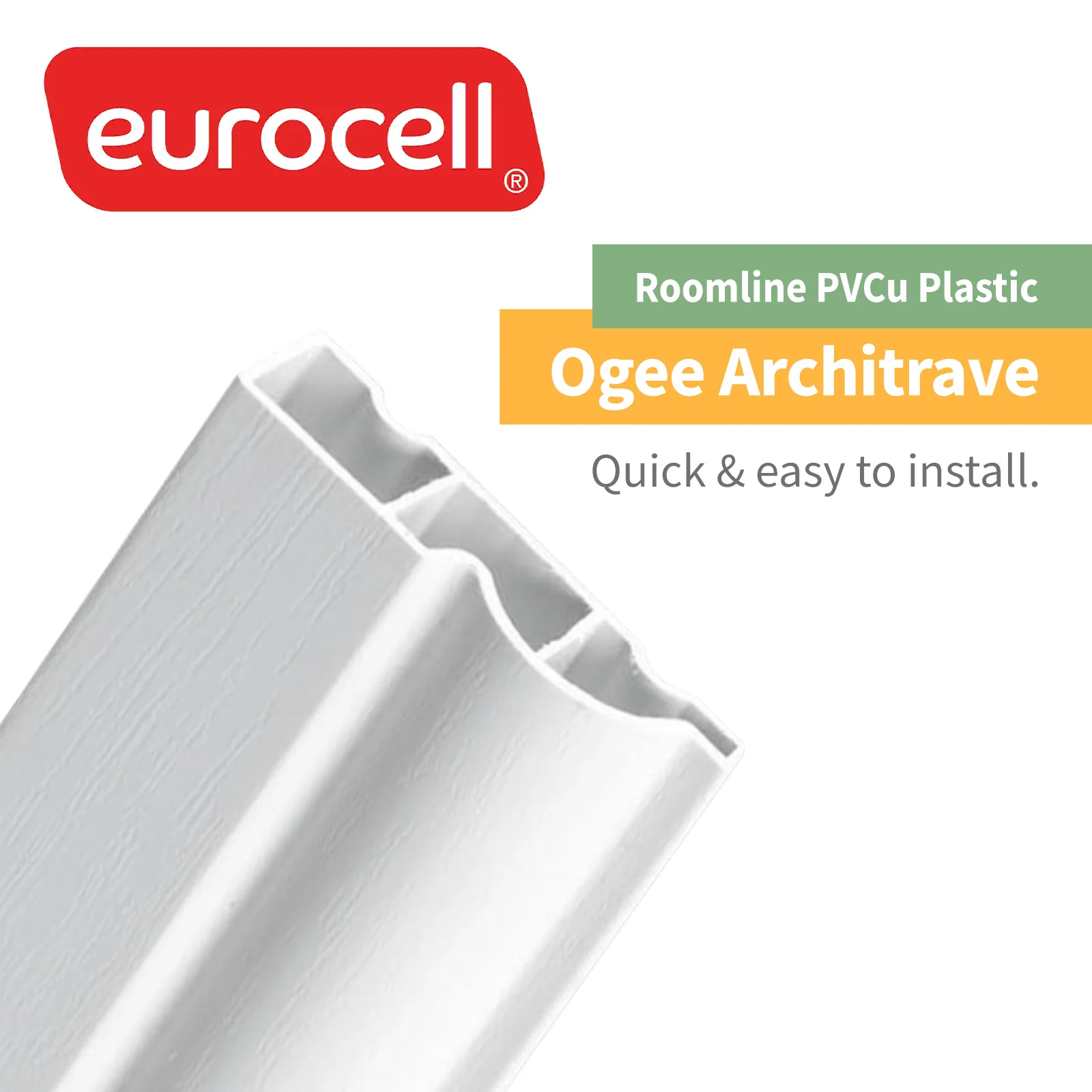 Roomline Ogee PVCu Architrave (2.7m) - Image 2