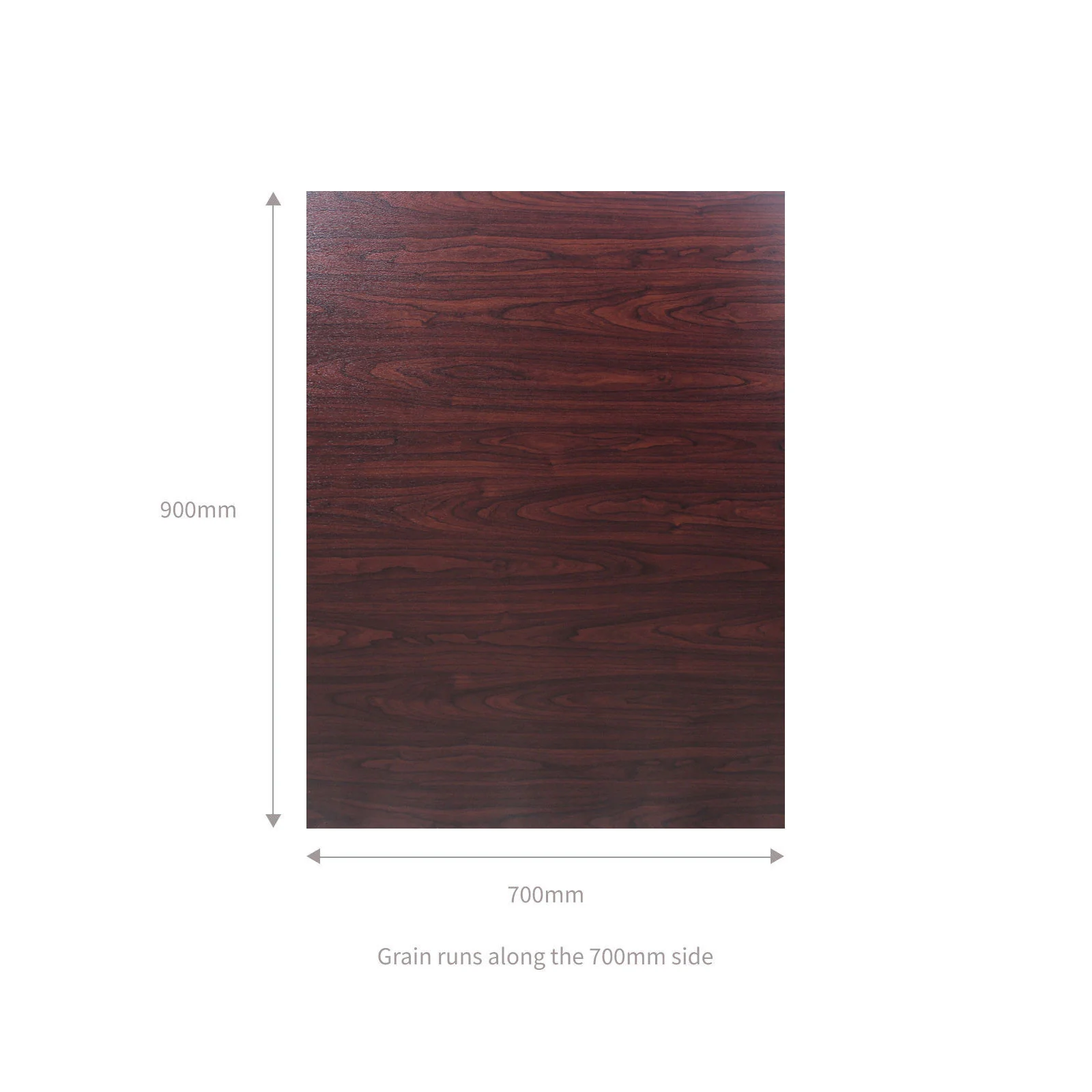 Rosewood uPVC Flat Door Panel (700mm x 900mm) - Image 4