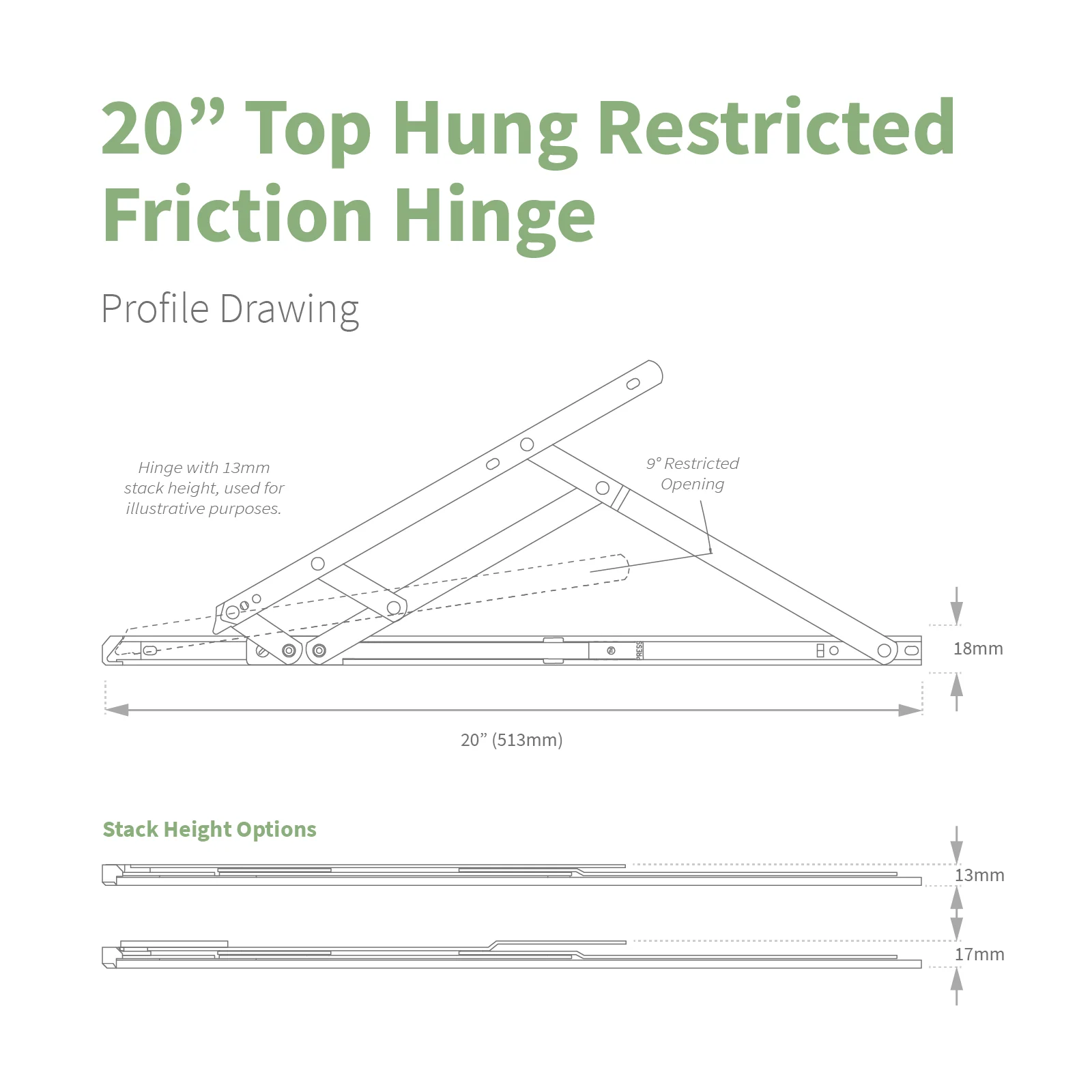 Securistyle Restricted Window Friction Hinge (Top Hung) - Image 12