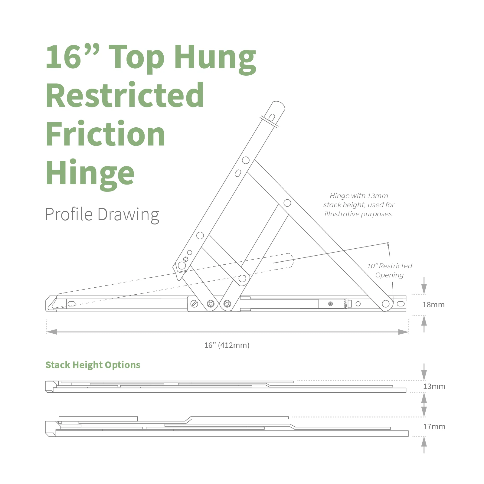 Securistyle Restricted Window Friction Hinge (Top Hung) - Image 20