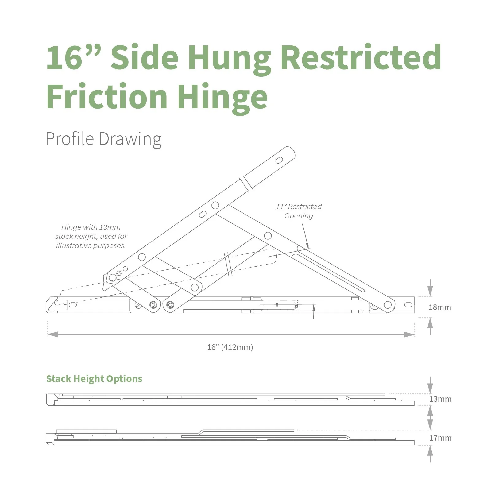 Securistyle Restricted Window Friction Hinge (Side Hung) - Image 6