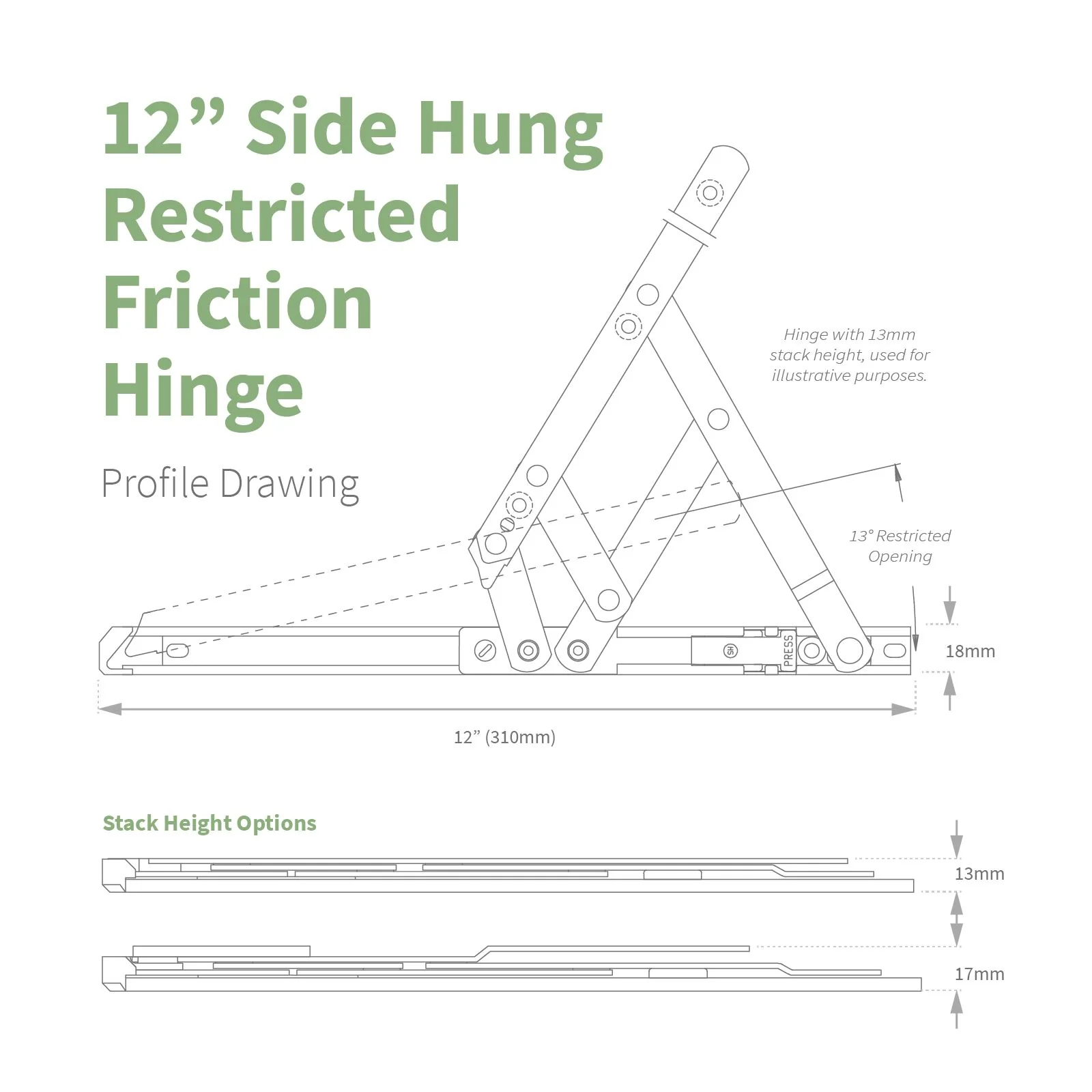 Securistyle Restricted Window Friction Hinge (Side Hung) - Image 8