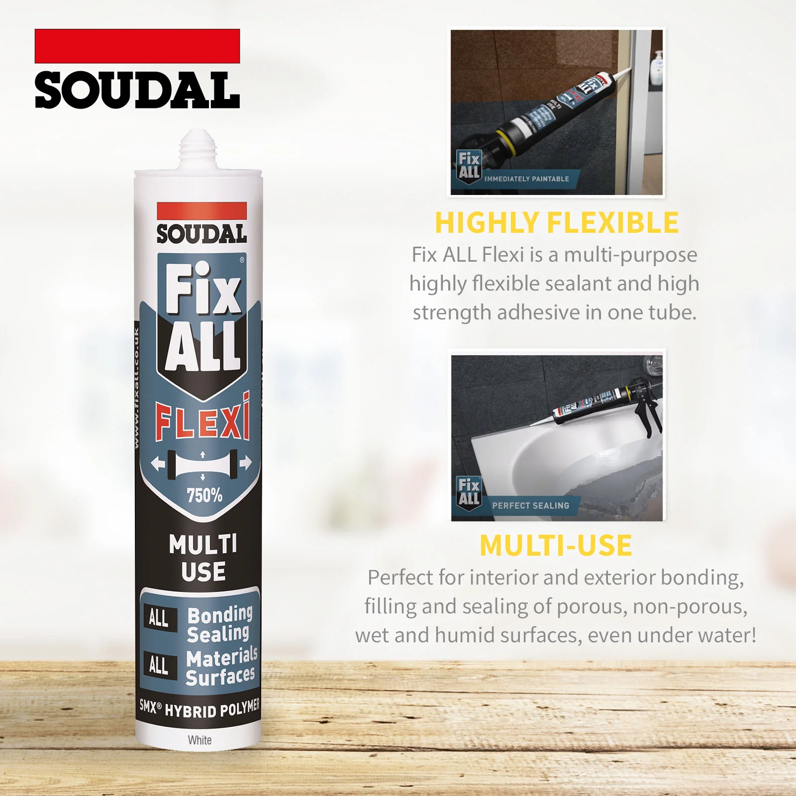 Soudal Fix ALL Flexi Adhesive & Sealant - Image 3