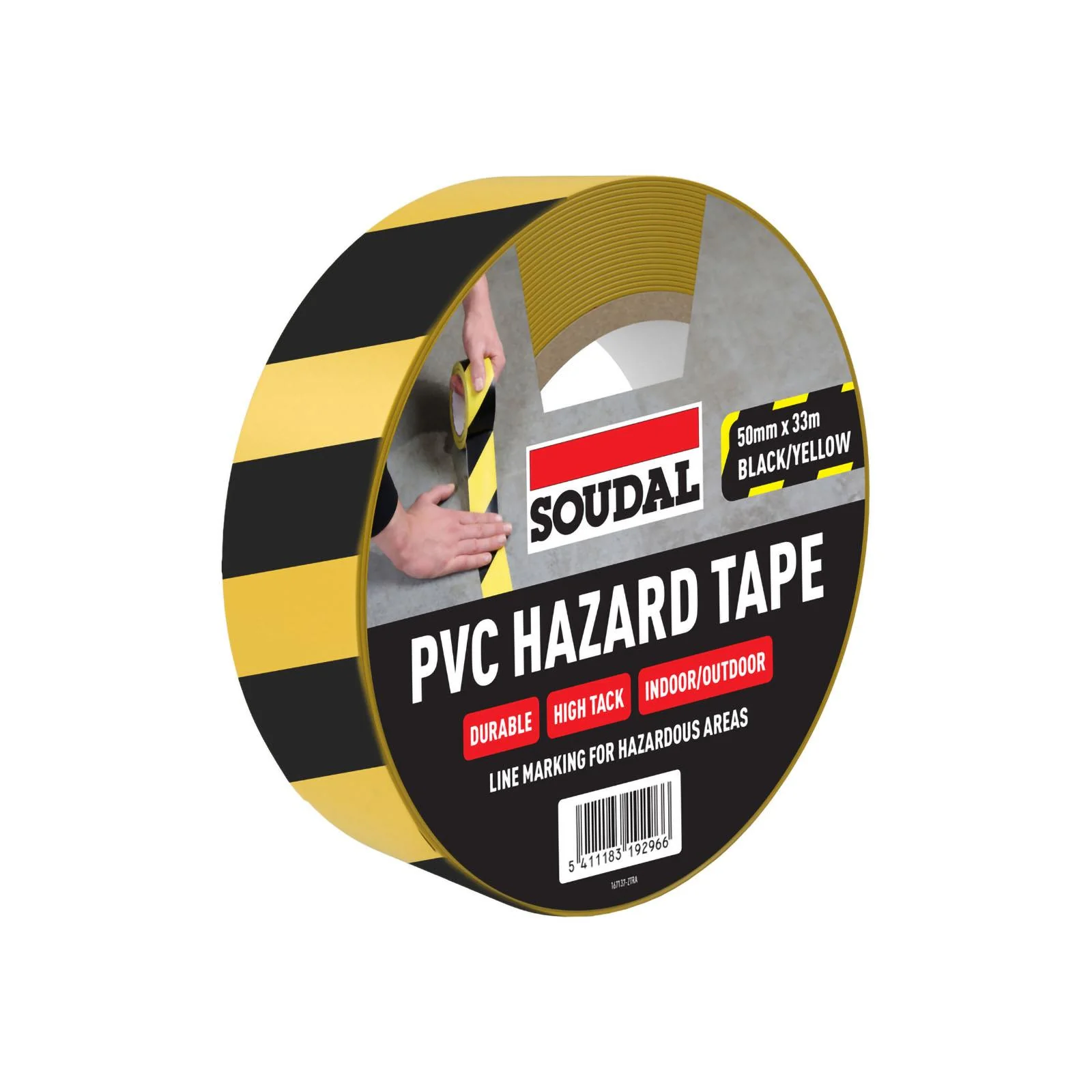 Soudal PVC Self-Adhesive Hazard Tape - Image 3