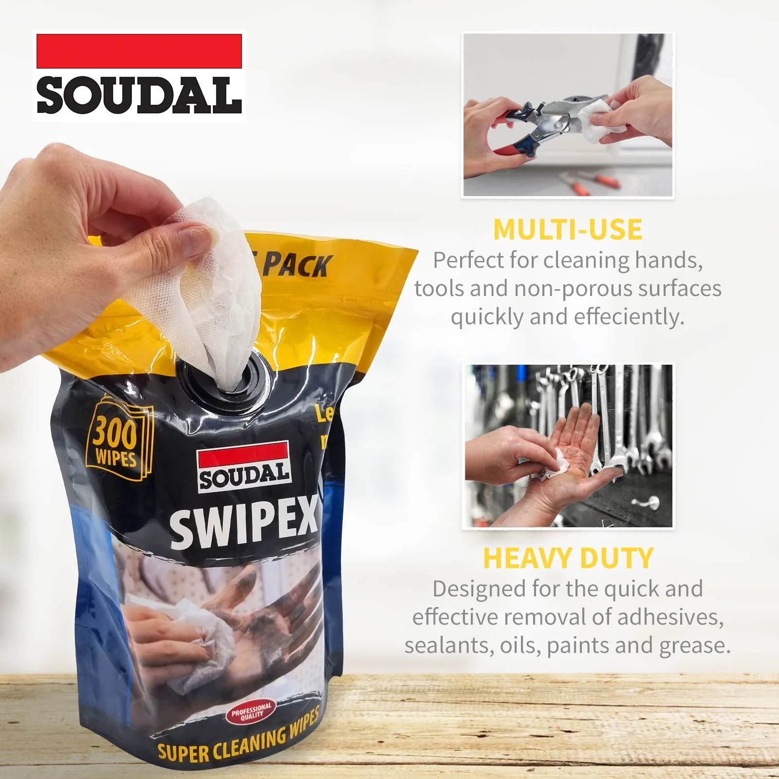 Soudal Swipex Cleaning Wipes - Image 2