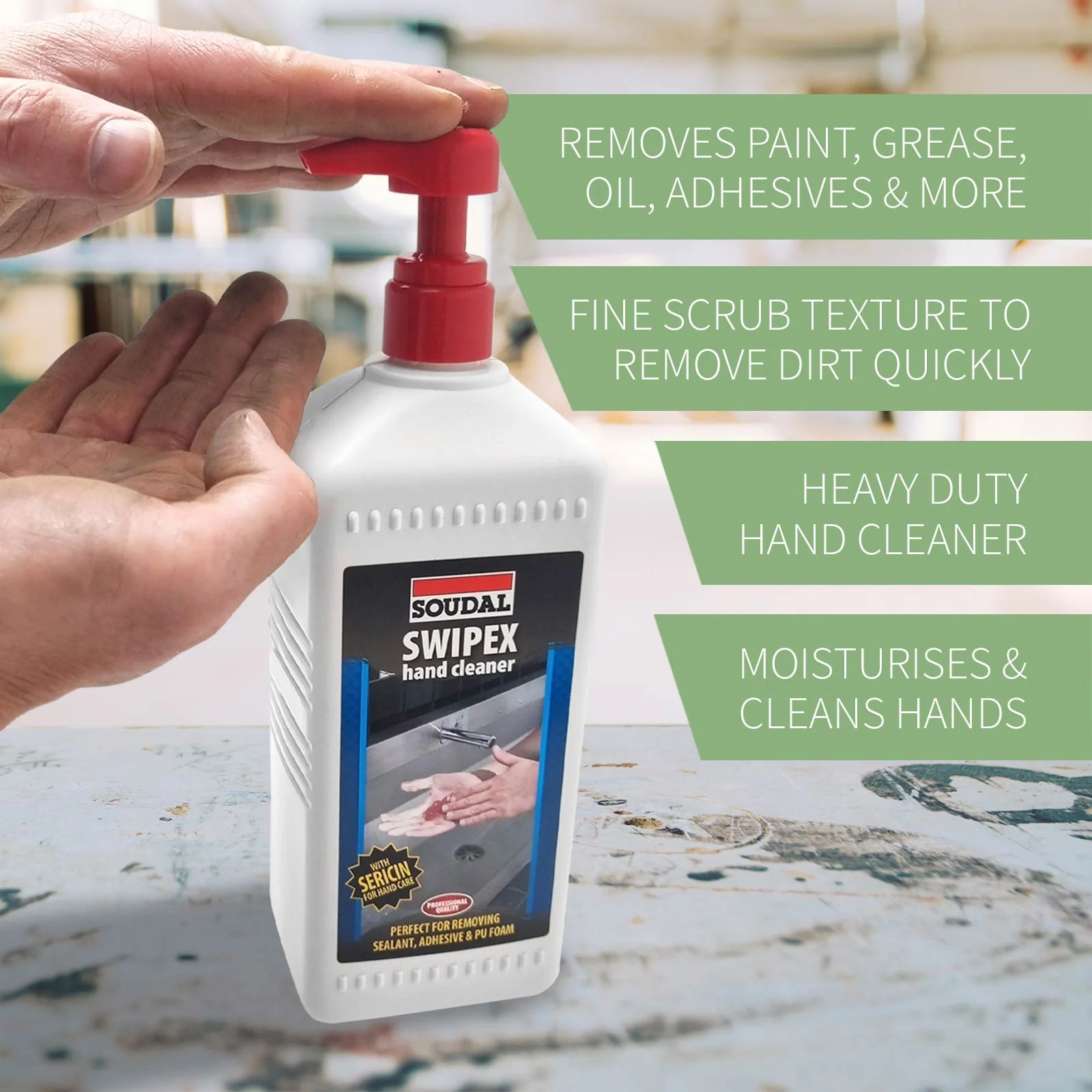 Soudal Swipex Heavy Duty Hand Cleaner - Image 5