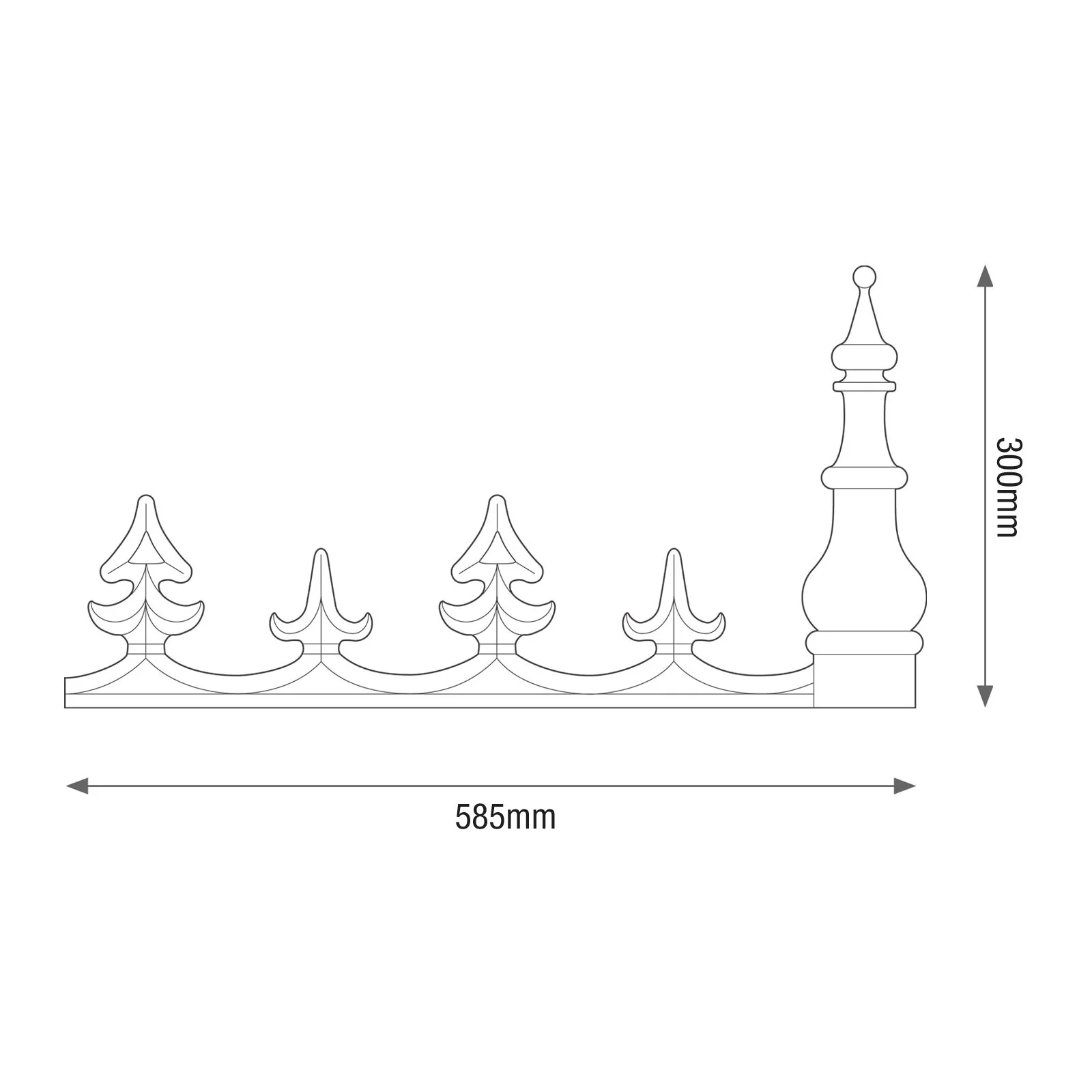 Sunwood Ridge Cresting & Finial - Image 3