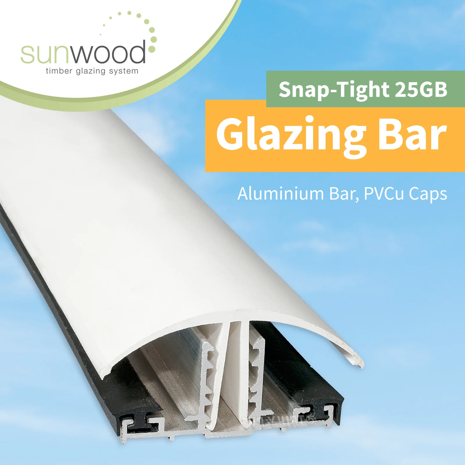 Sunwood Snap-Tight 25GB Glazing Bar - Image 3