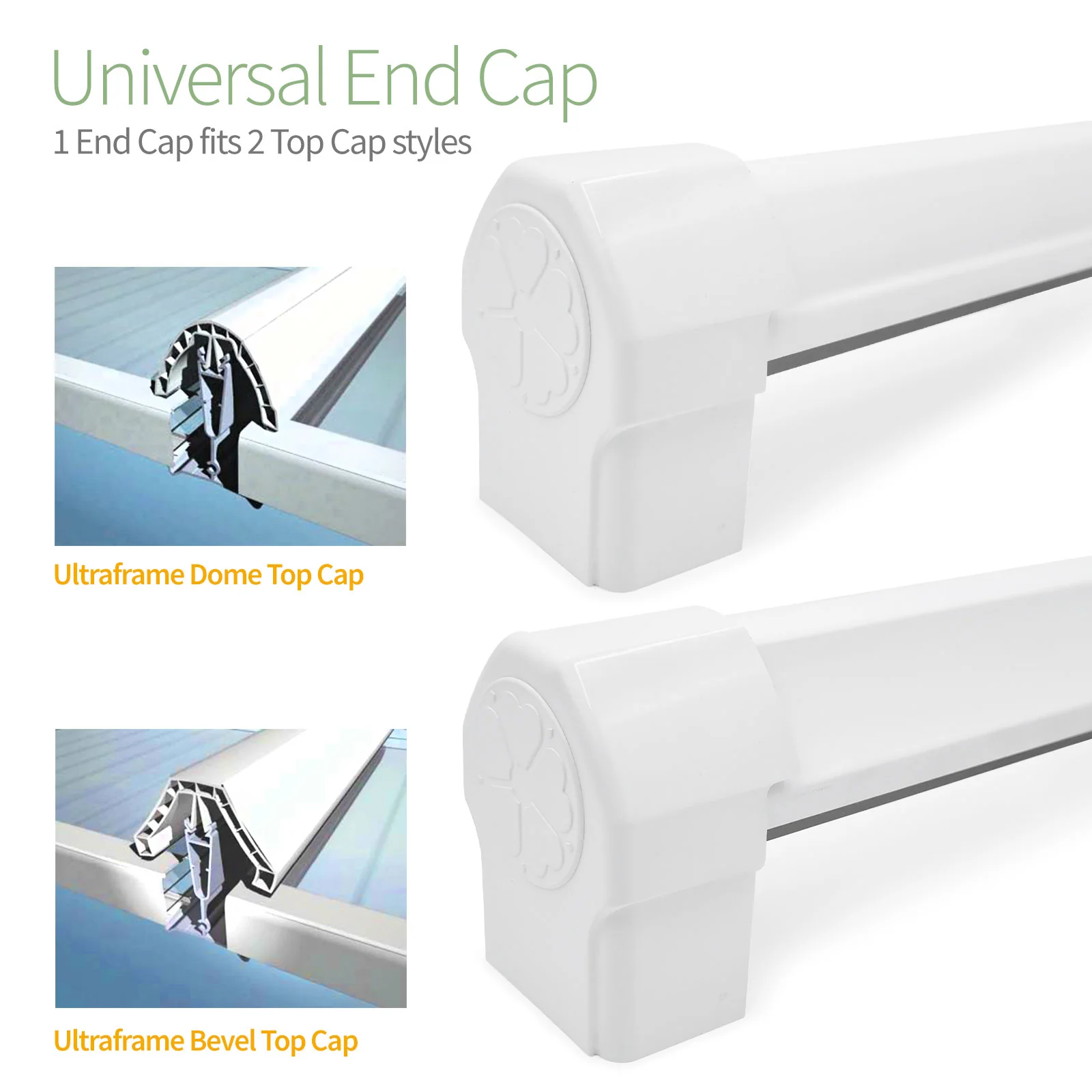 Ultraframe Chambered Glazing Bar Top Cap - Image 10