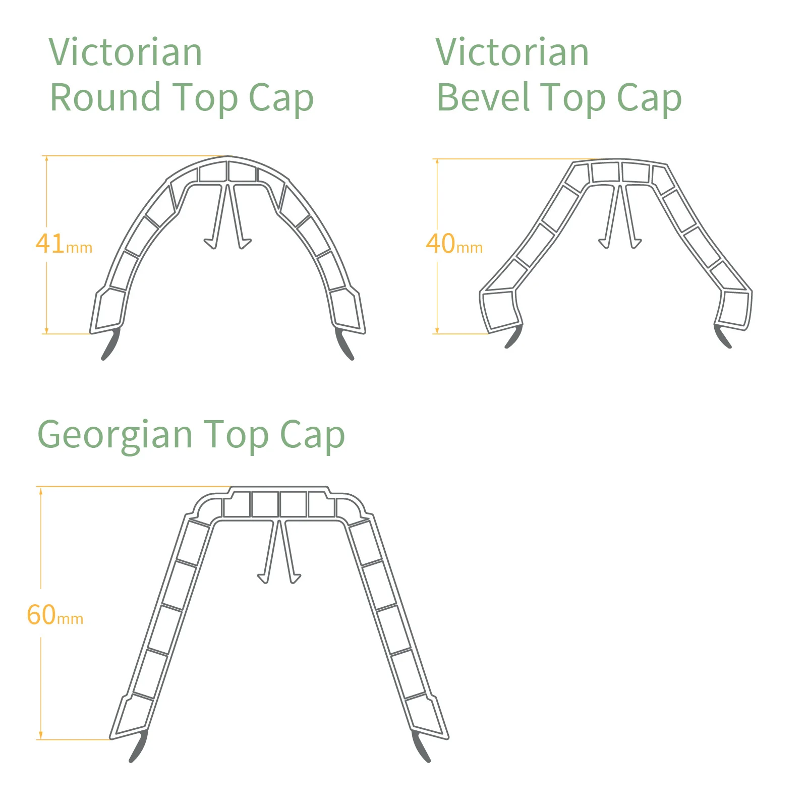 Ultraframe Chambered Glazing Bar Top Cap - Image 13