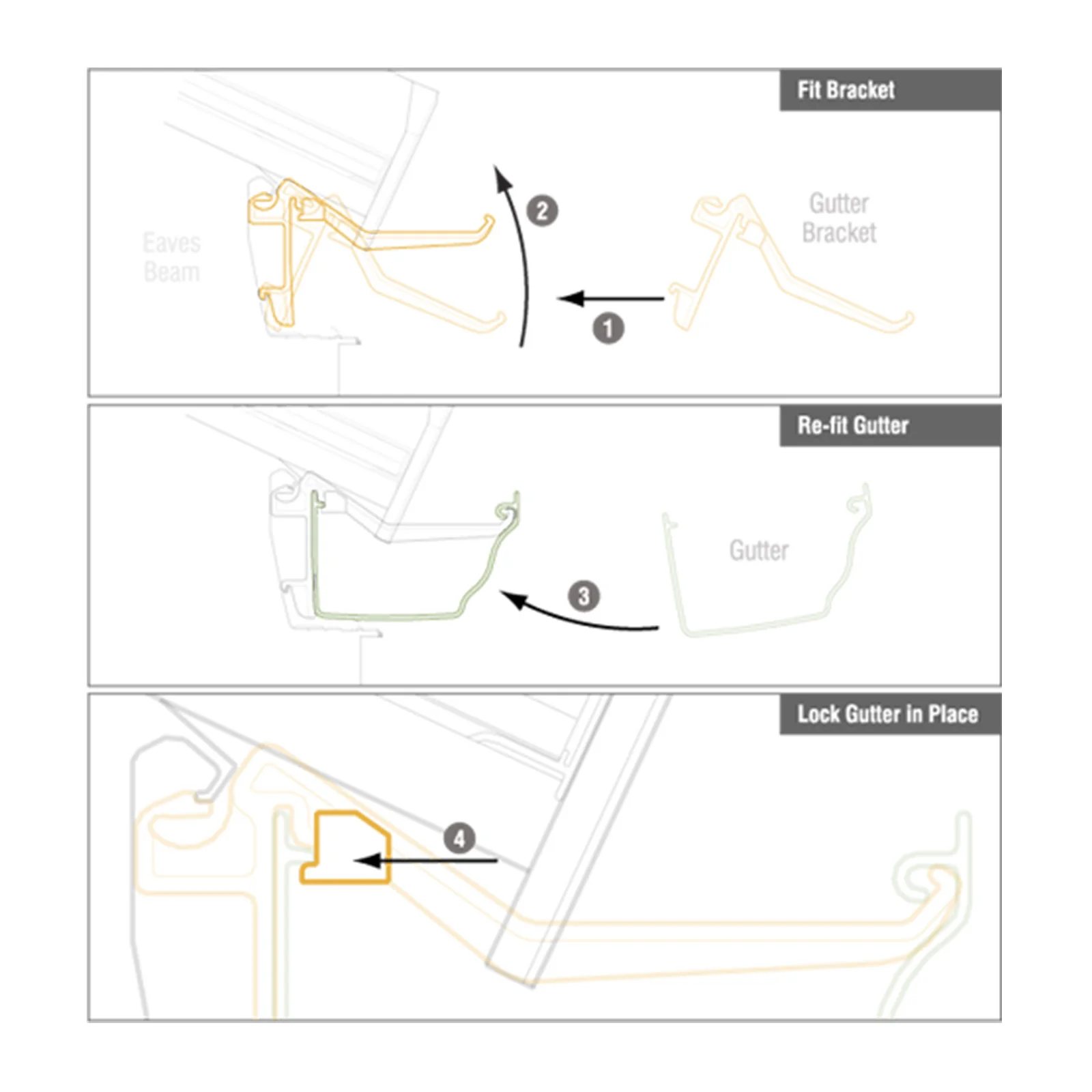 Ultraframe MGBZ001 Gutter Bracket (5 Pack) - Image 5