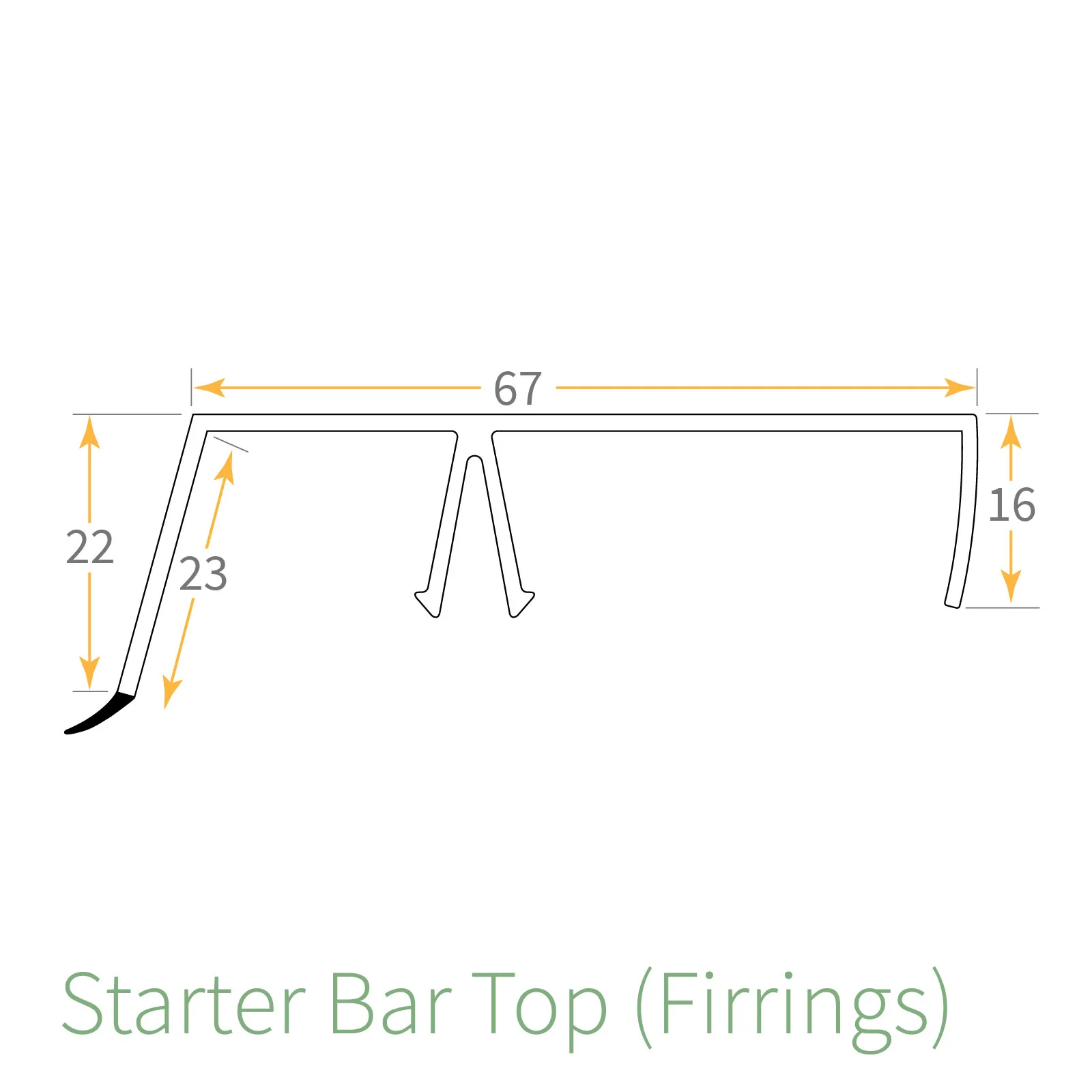 Ultralite 500 Glazing Bar Top Cap - Image 13