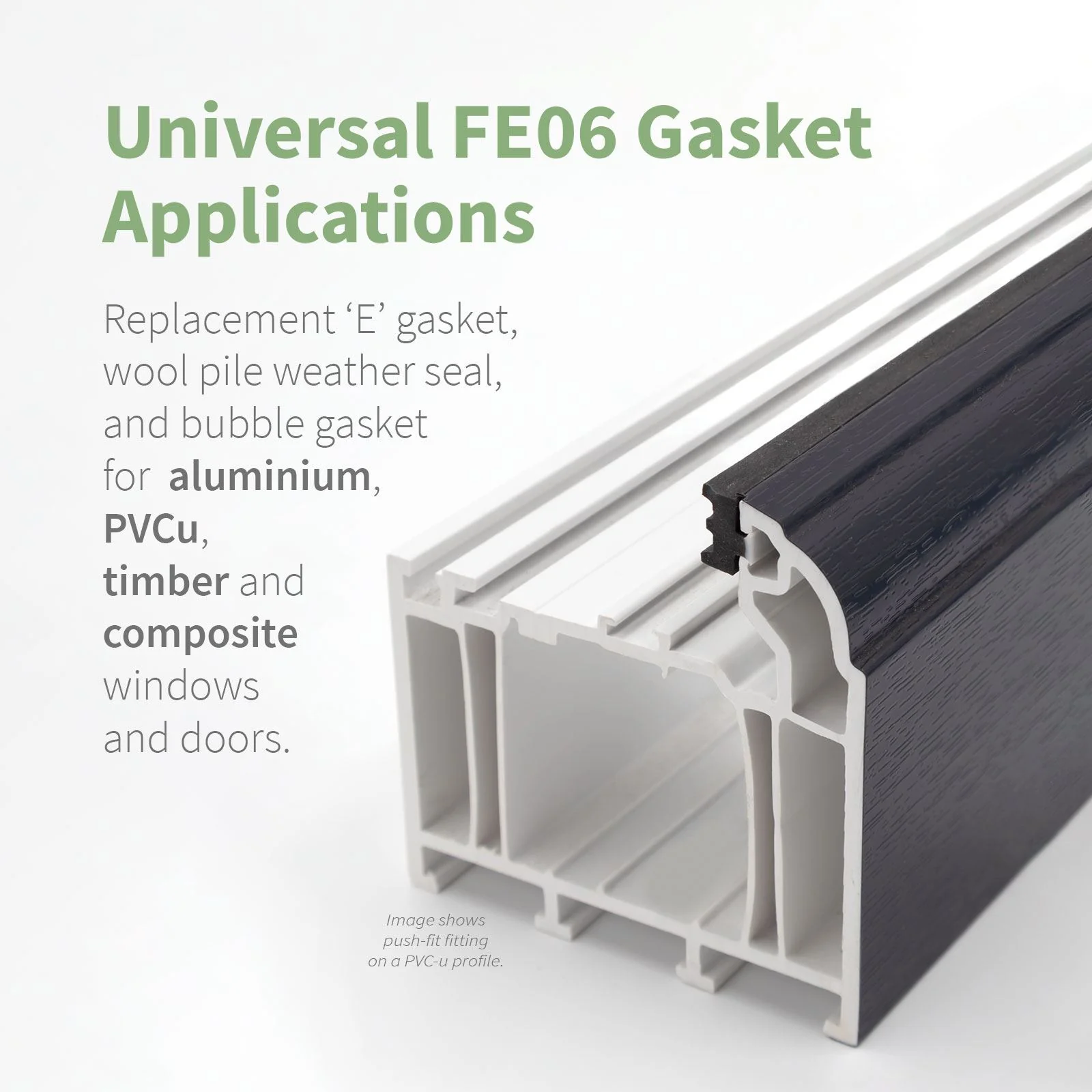 Universal FE06 Window & Door Gasket Seal - Image 3