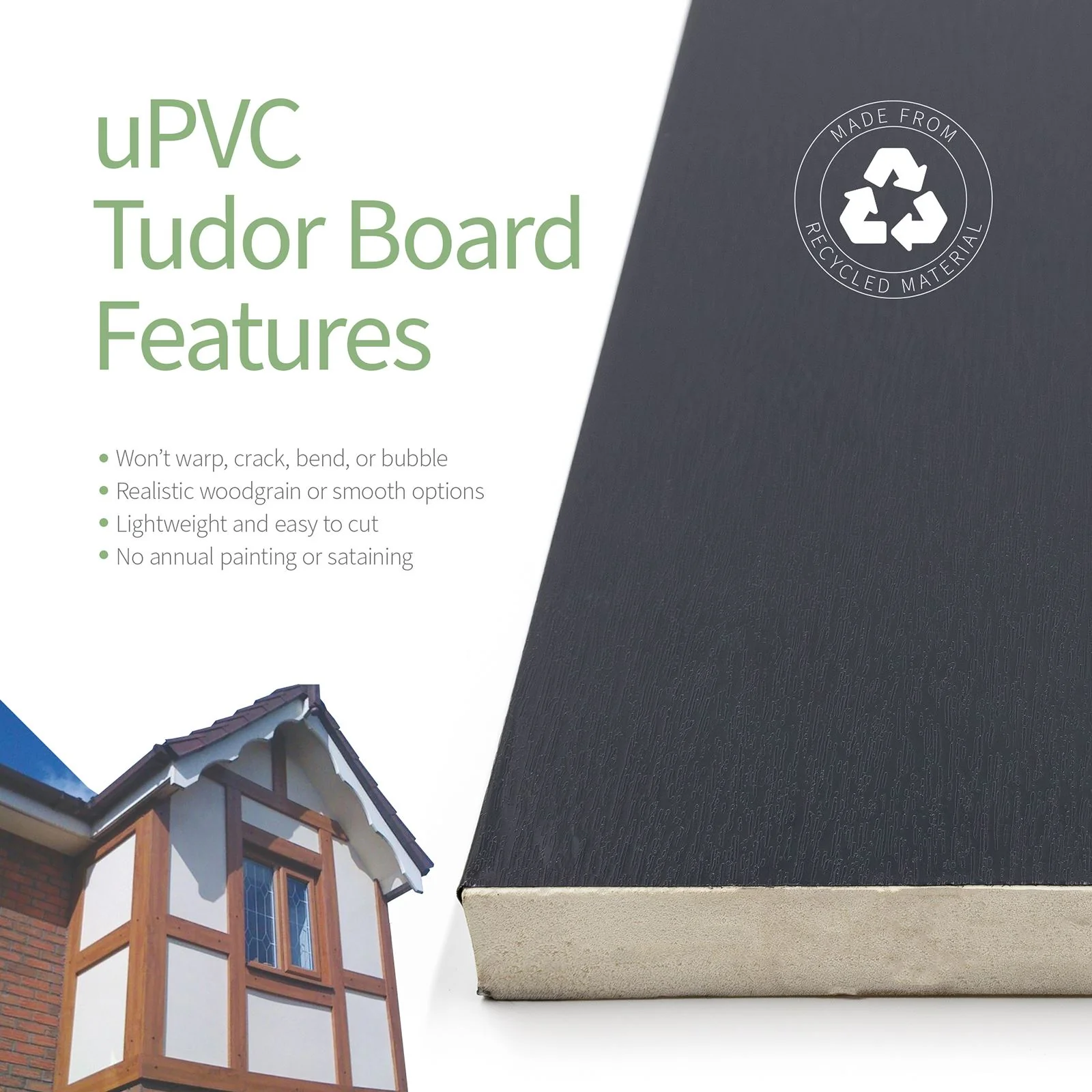 uPVC Tudor Board (150mm x 5m) - Image 3